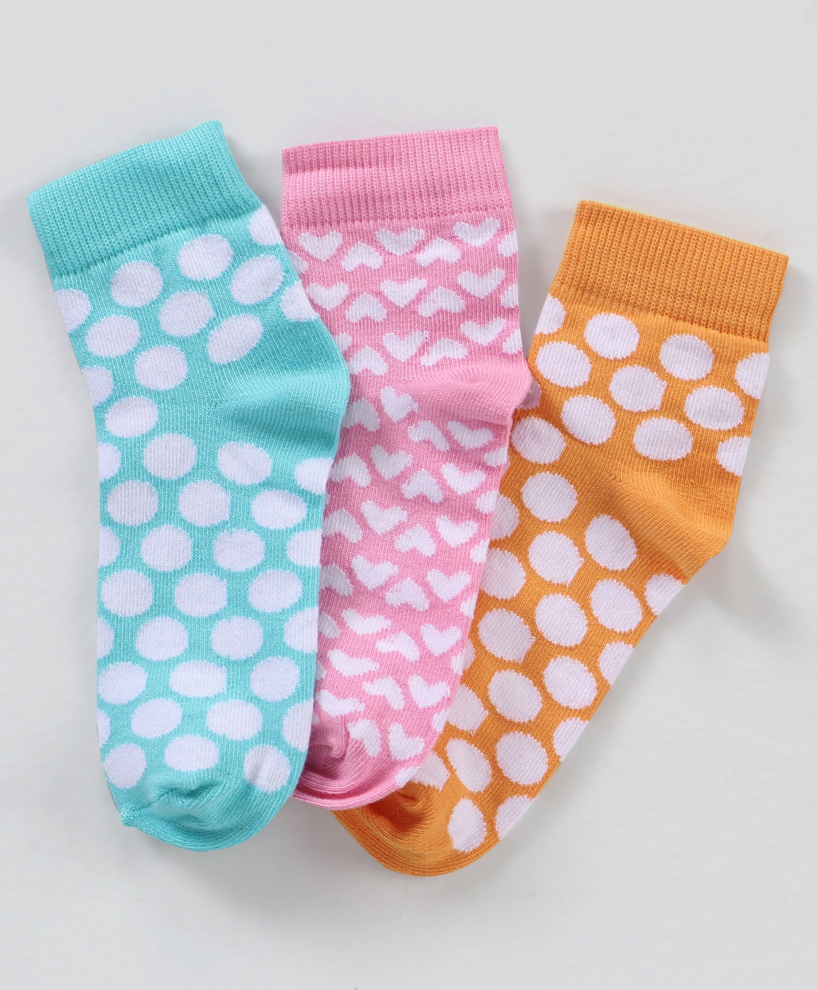 Pine Kids Regular Length Non-Terry Anti-Microbial Socks Pack of 3 (Colour May Vary)-image-24