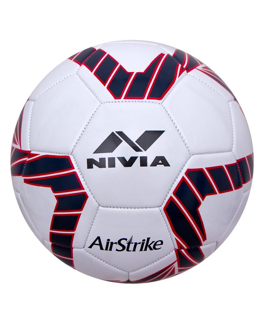NIVIA Air Strike Football Size 5 - White-picture-37