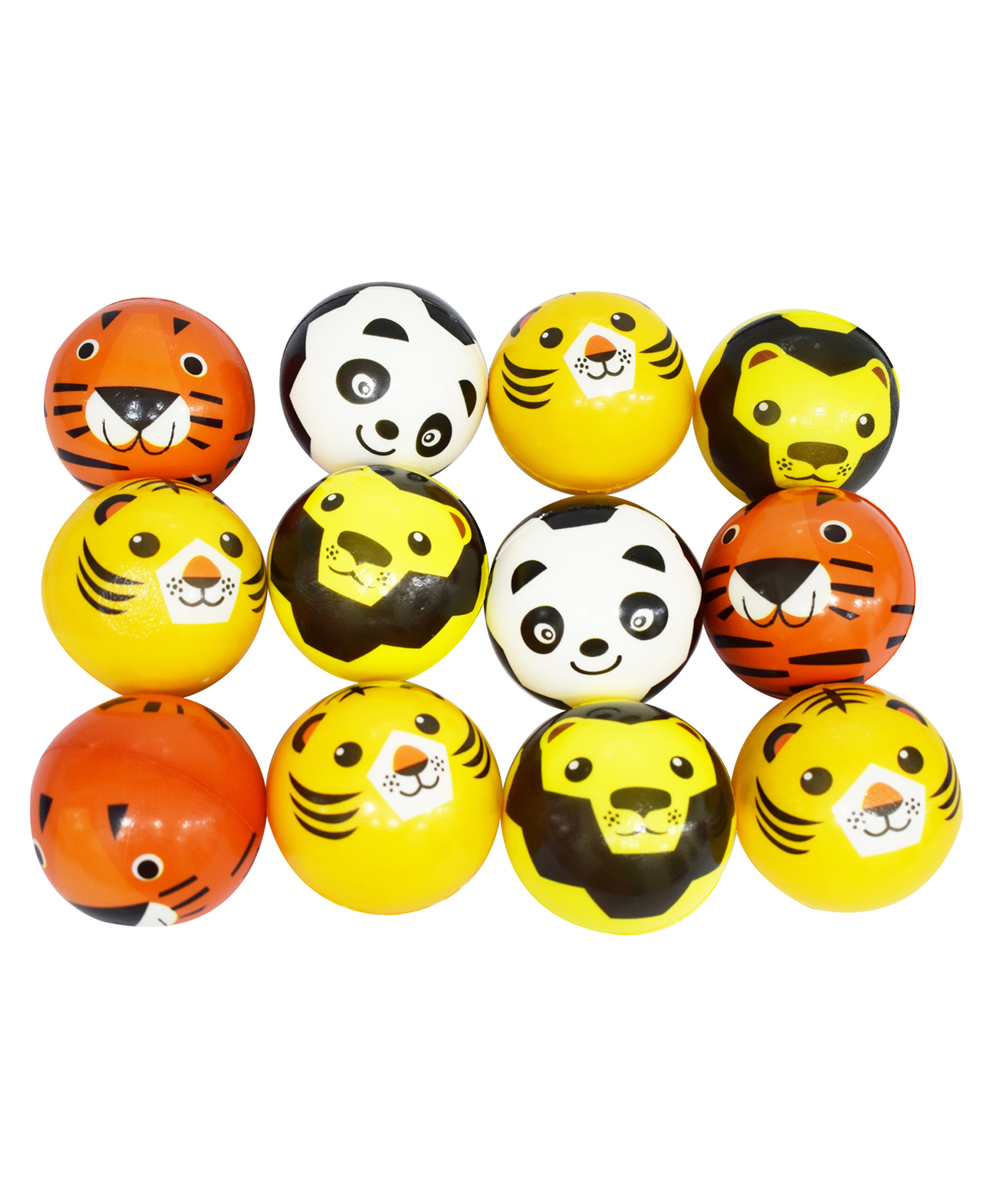 Asera Soft Foam Sponge Balls Animal Cartoon Prints Pack of 12 - Multicolor-picture-13