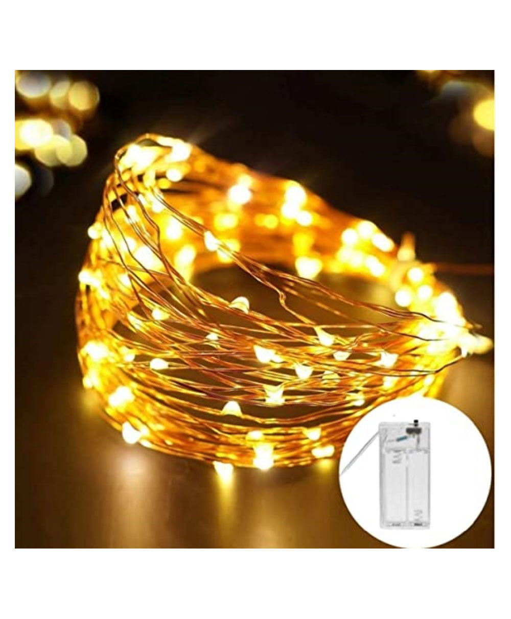 Bubble Trouble Copper String Decorative LED Fairy Lights - White-image-24