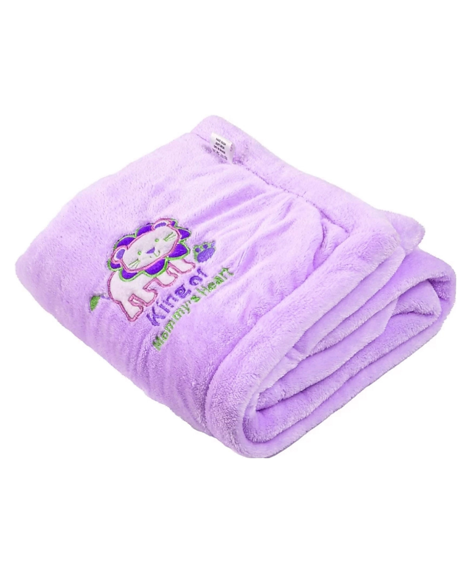 Brandonn Supersoft Double Layered Fluffy Mink Baby Blanket - Purple-image-3