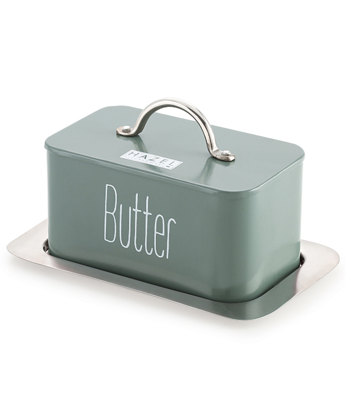 HAZEL Butter Box Container with Handle Lid Butter Dish with Cover Butter Storage Box for Storing 500 g Butter-image-19