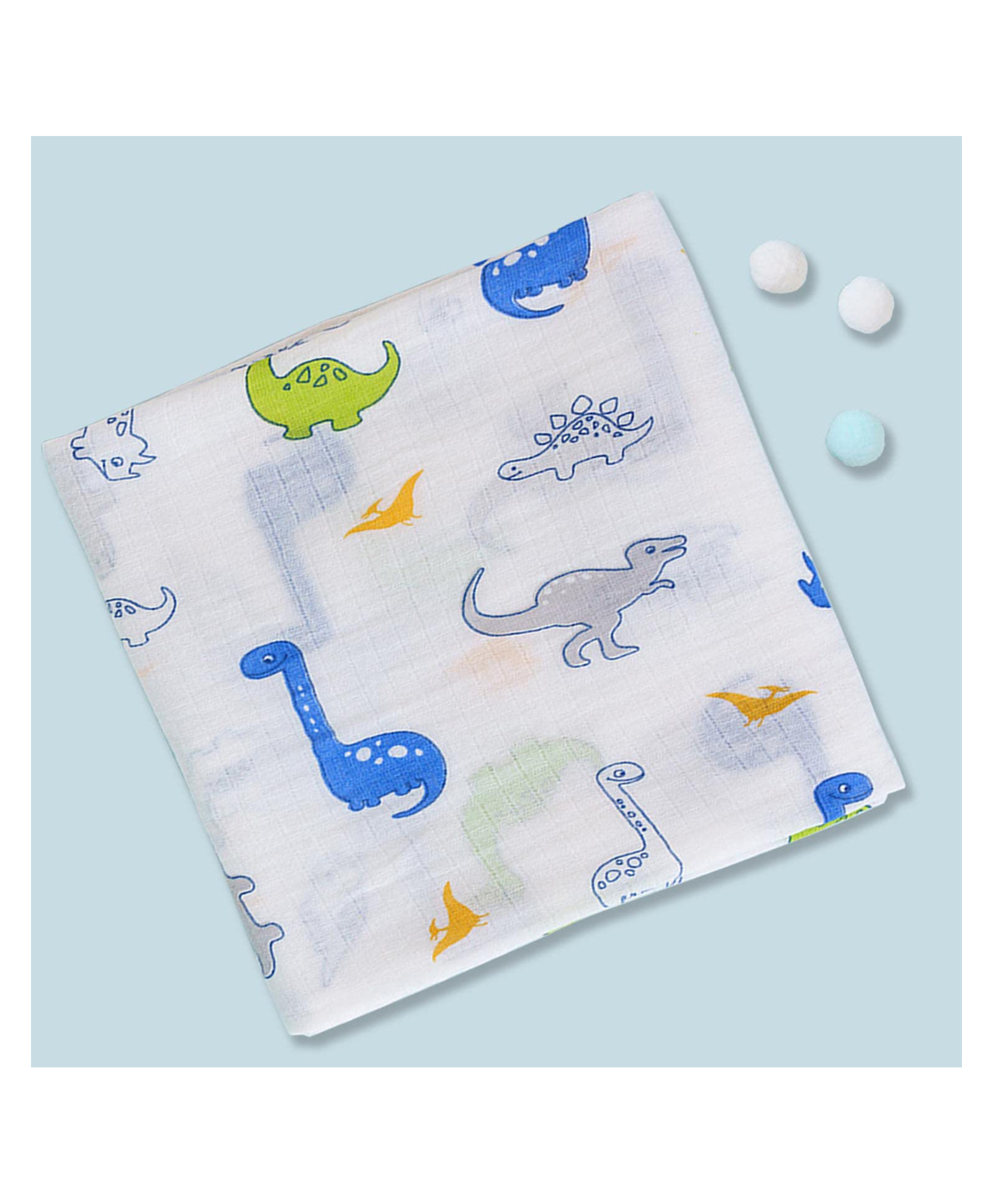 SYGA Baby Cotton Square Cartoon Towel Animal Printed Towel - Multicolour-picture-10