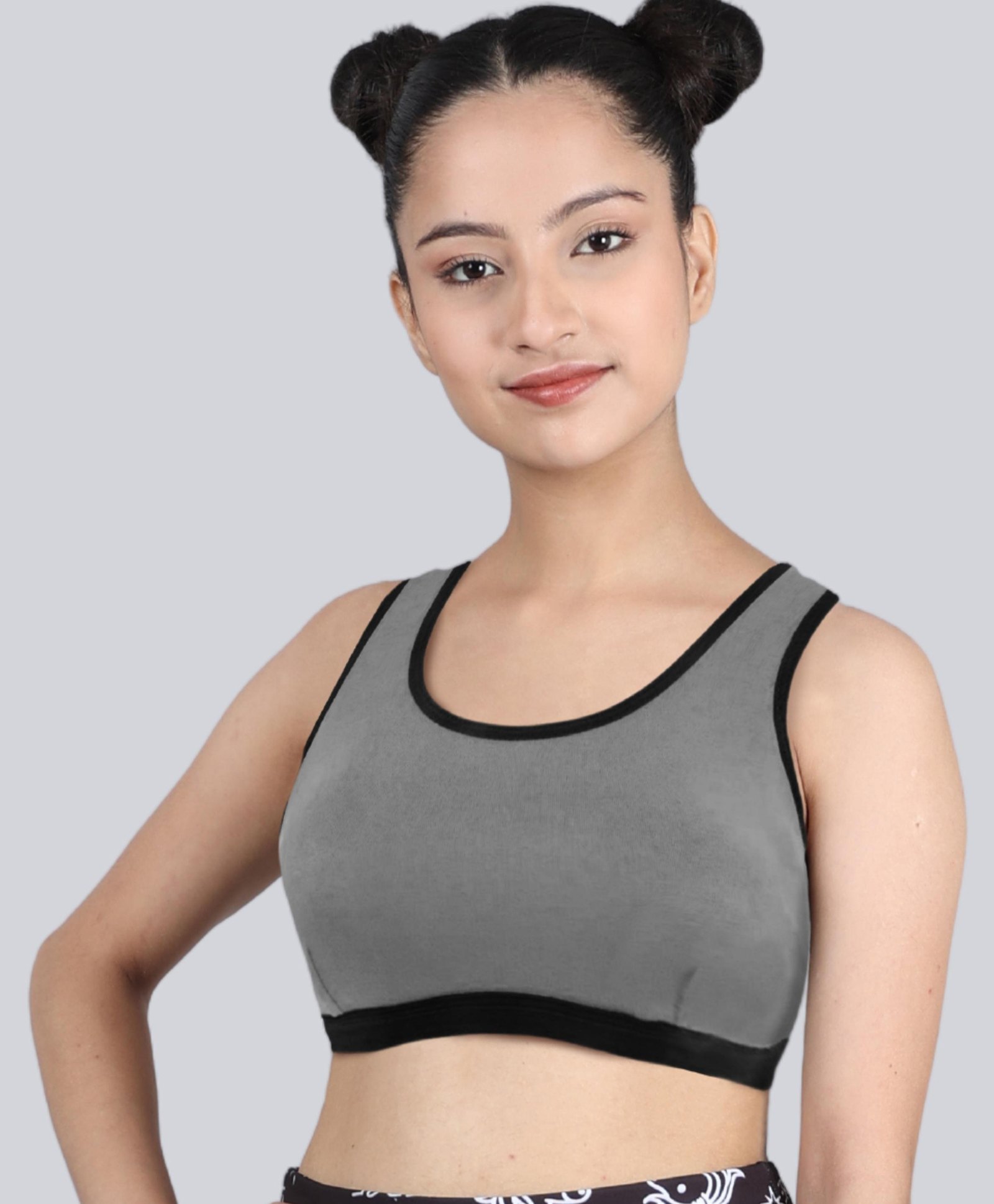 D'chica Coloured Sports Bra - Grey-picture-34