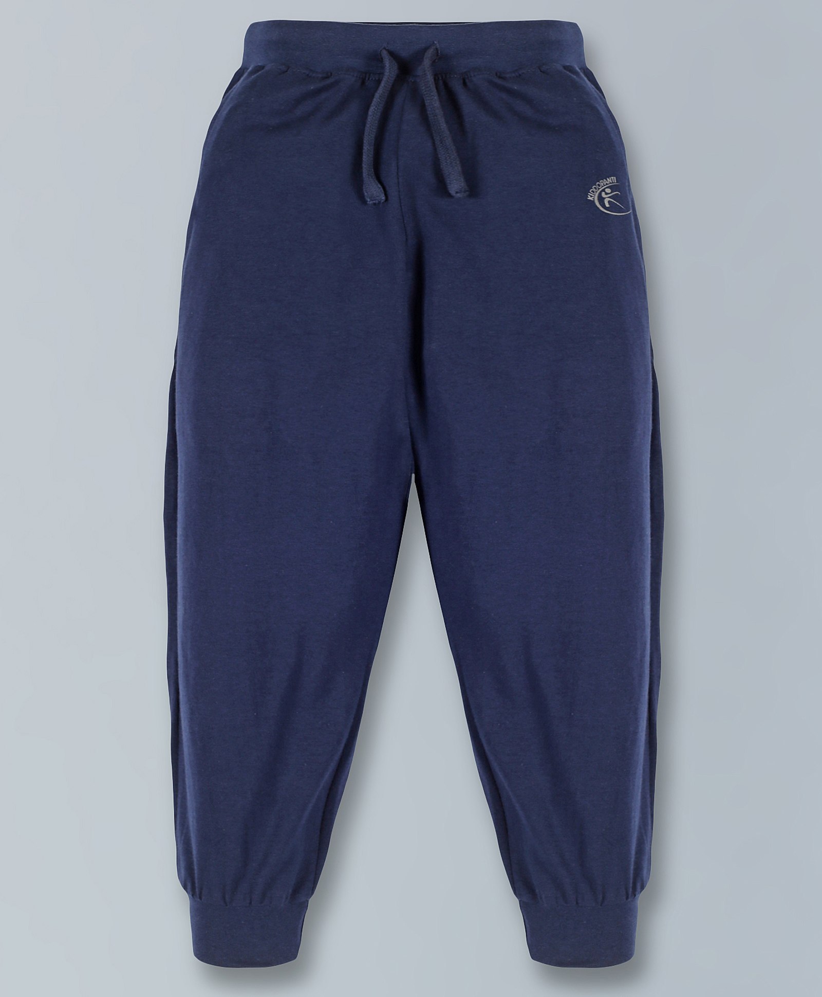 Kiddopanti Unisex Solid Track Pants - Navy Blue-picture-12