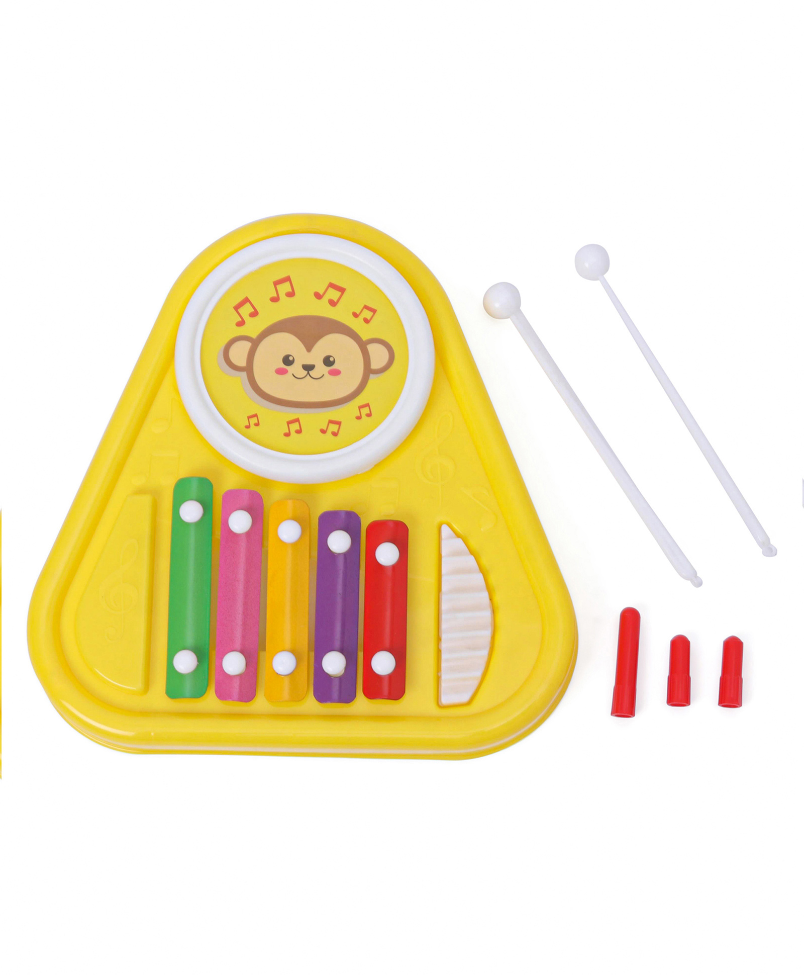Prime Drum & Xylophone 3 in 1 Band Set - Yellow-image-1
