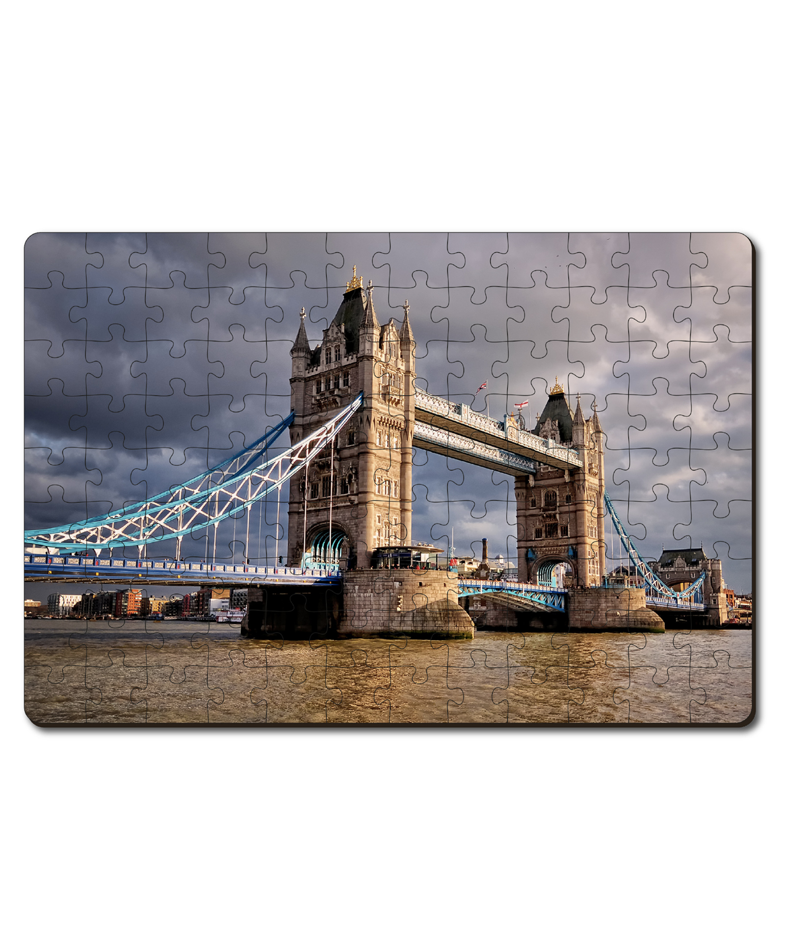 minileaves Mini Leaves London Bridge Wooden Jigsaw Puzzle with Wooden Box 108 pieces Multicolor- 108 pieces-picture-30