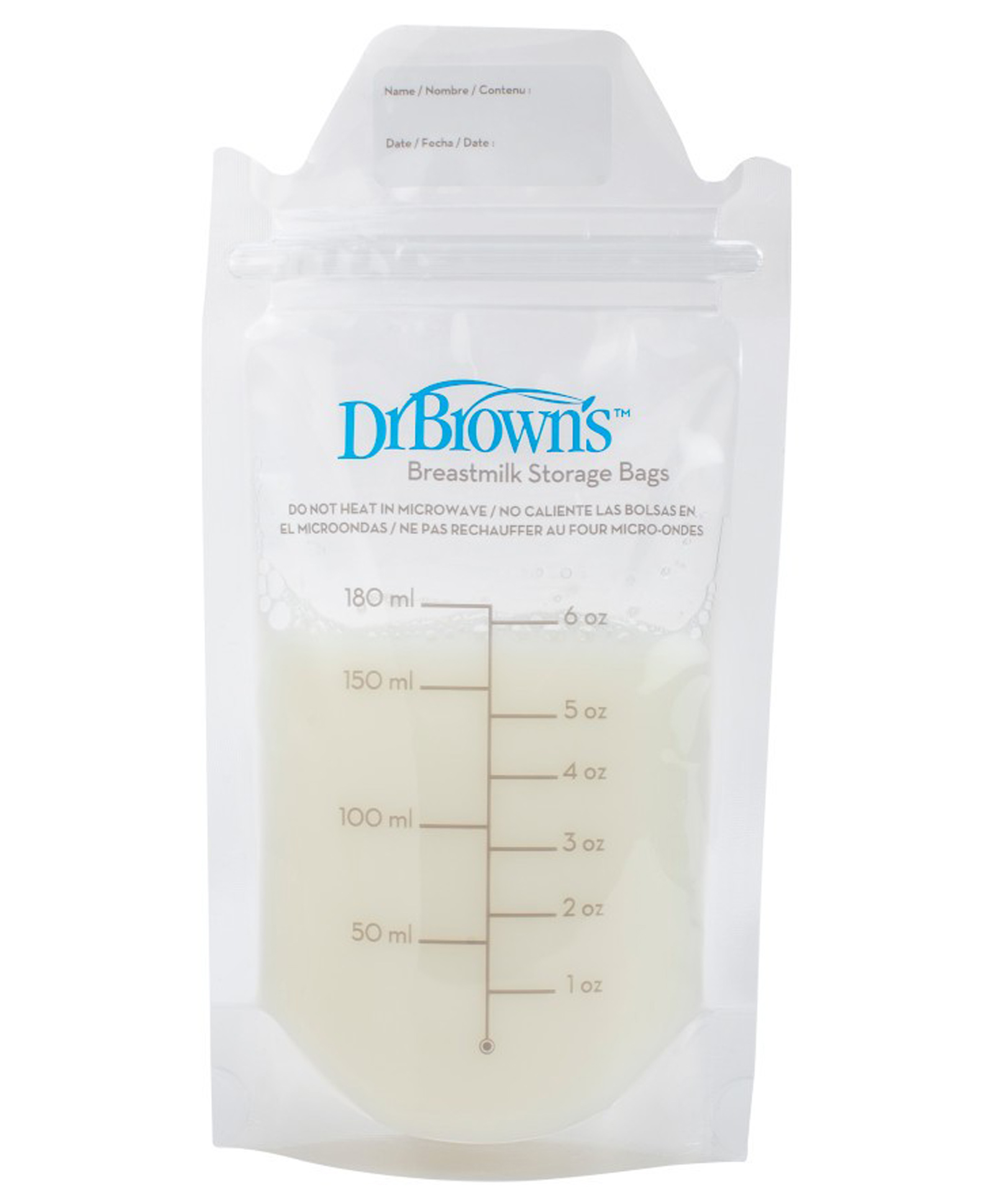 dr. brown's Dr. Browns Breastmilk Storage Bag Pack Of 25 - 180 ml-picture-25