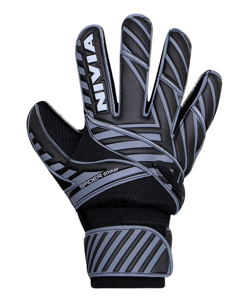 NIVIA Ditmar Spider Goal Keeper Gloves Size Large - Black-picture-5