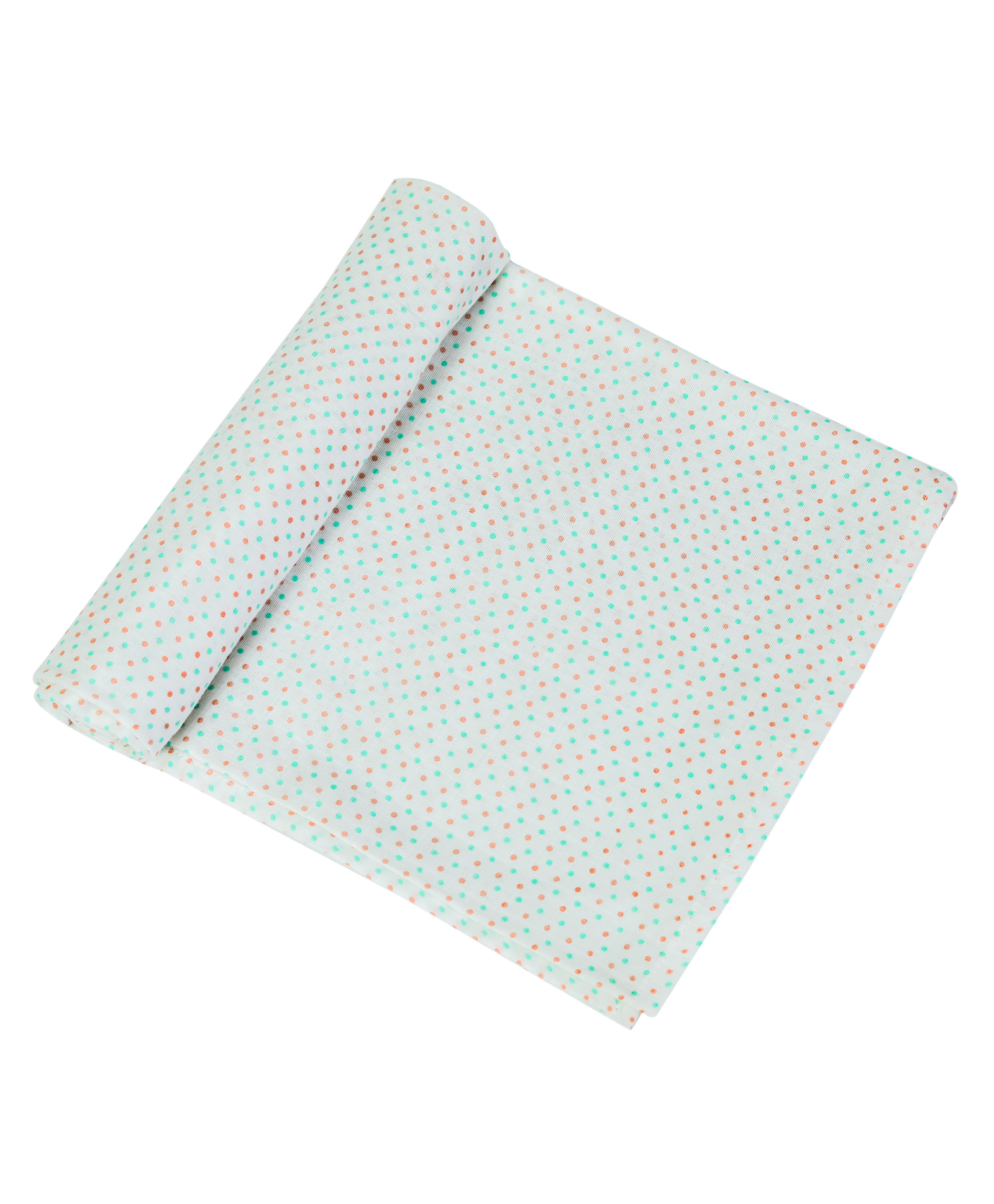 Thread Fairy Organic Muslin Baby Blanket Swaddle  - Polka Polka Multicolor-image-6