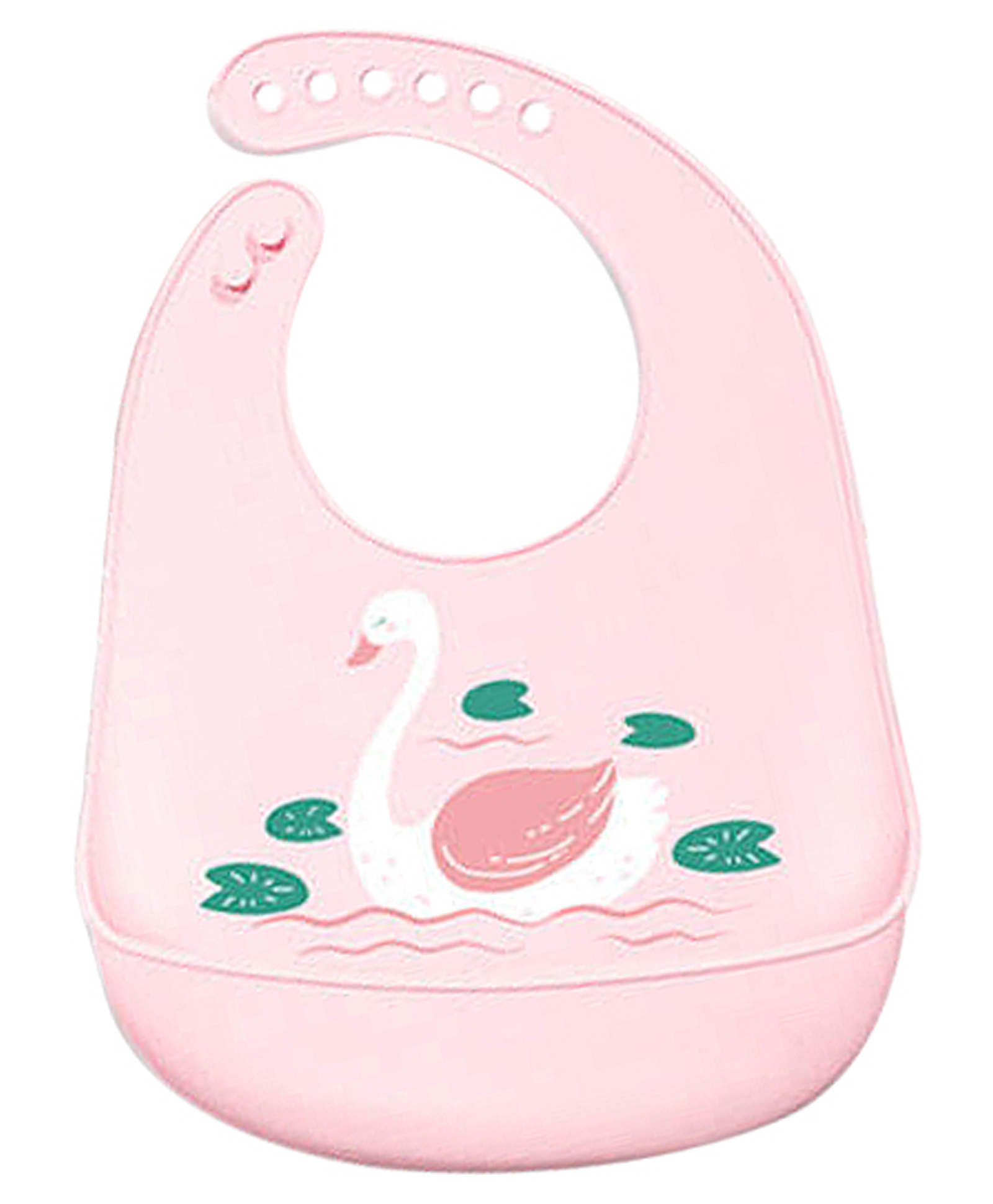 Thread Fairy Silicone Bib Swan - Pink-picture-30