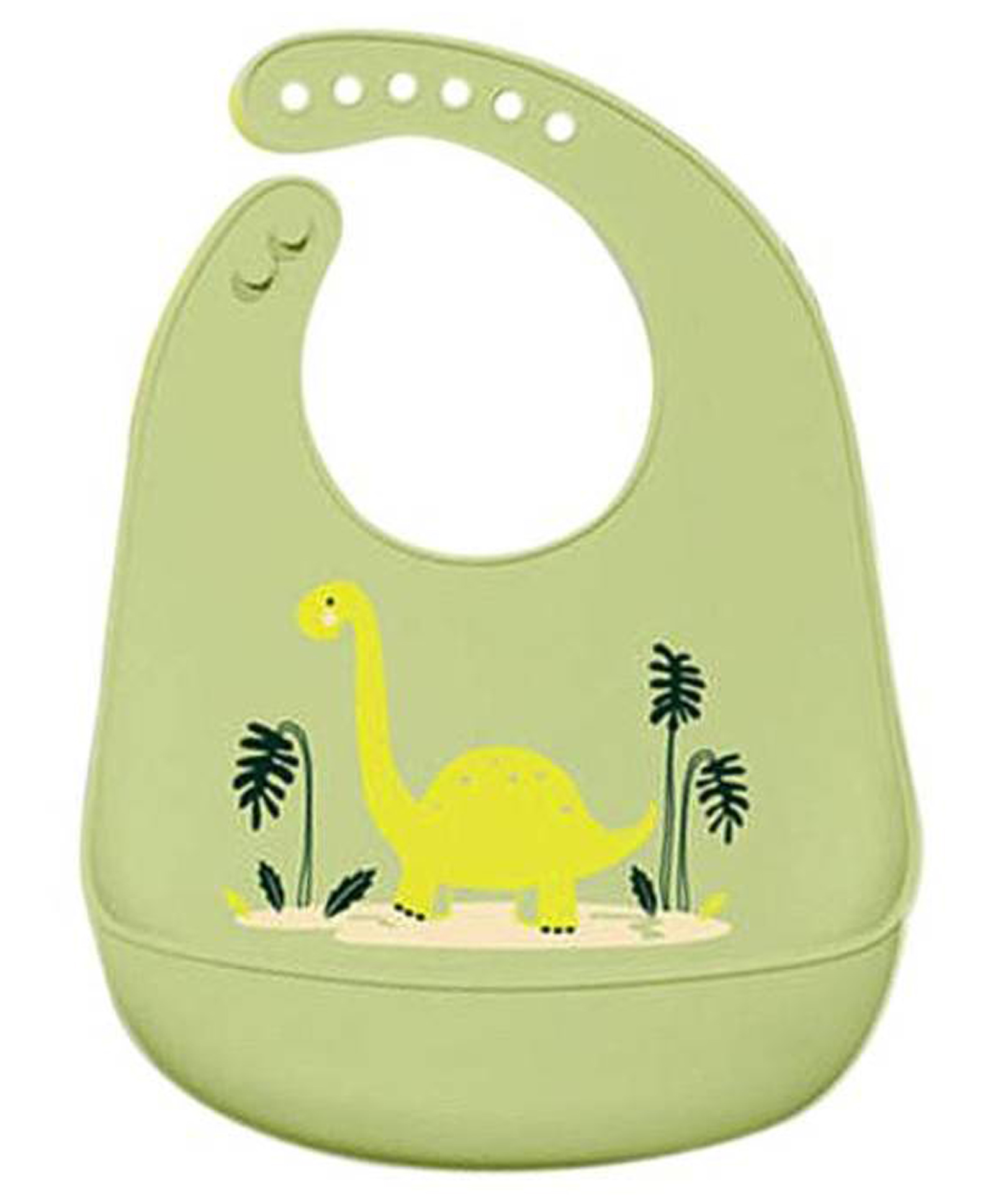 Thread Fairy Silicone Bib Dino - Green-picture-33