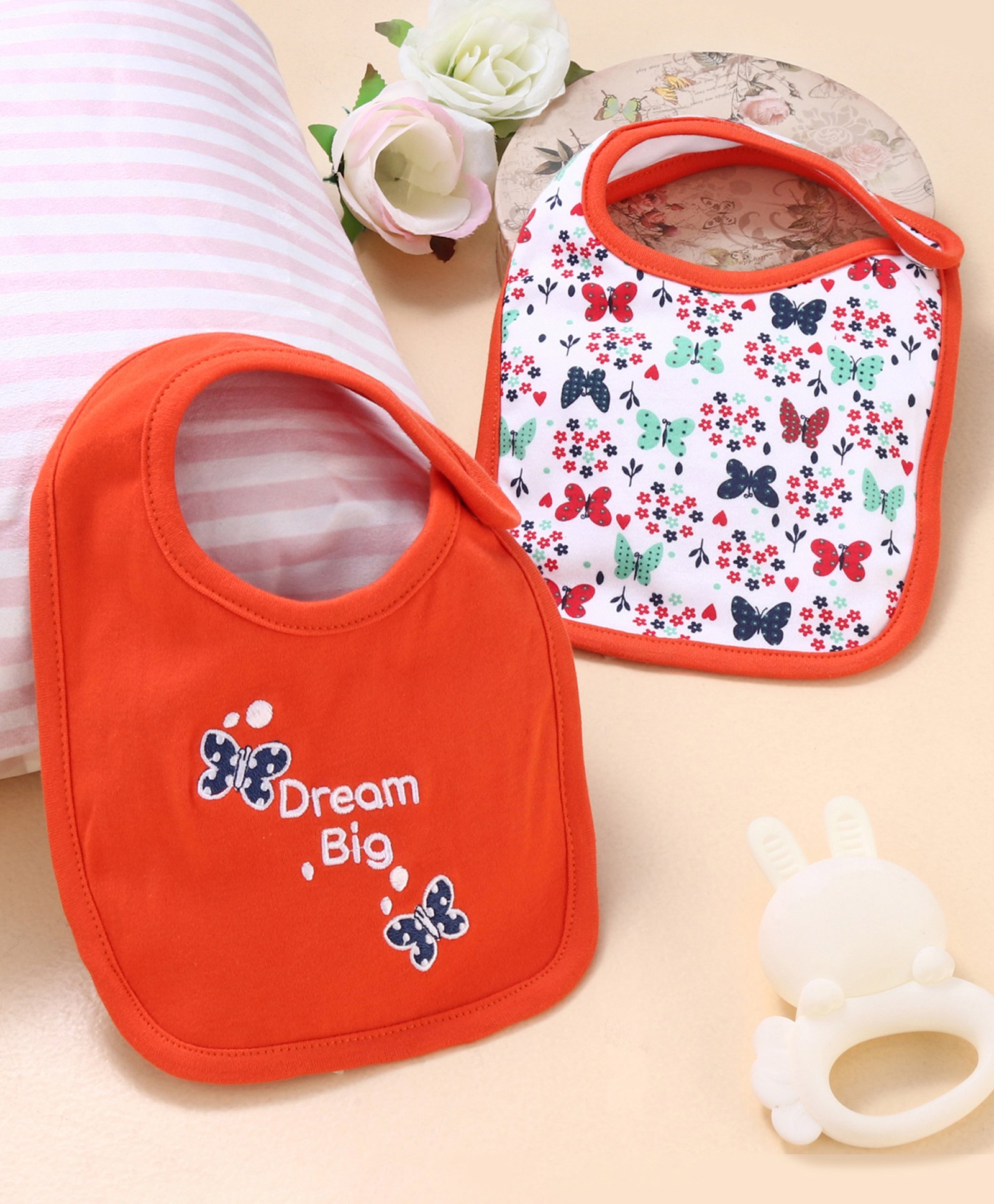 Babyhug Cotton Snap Buttons Closure Car Print Pack of 2 - Red & White-image-37