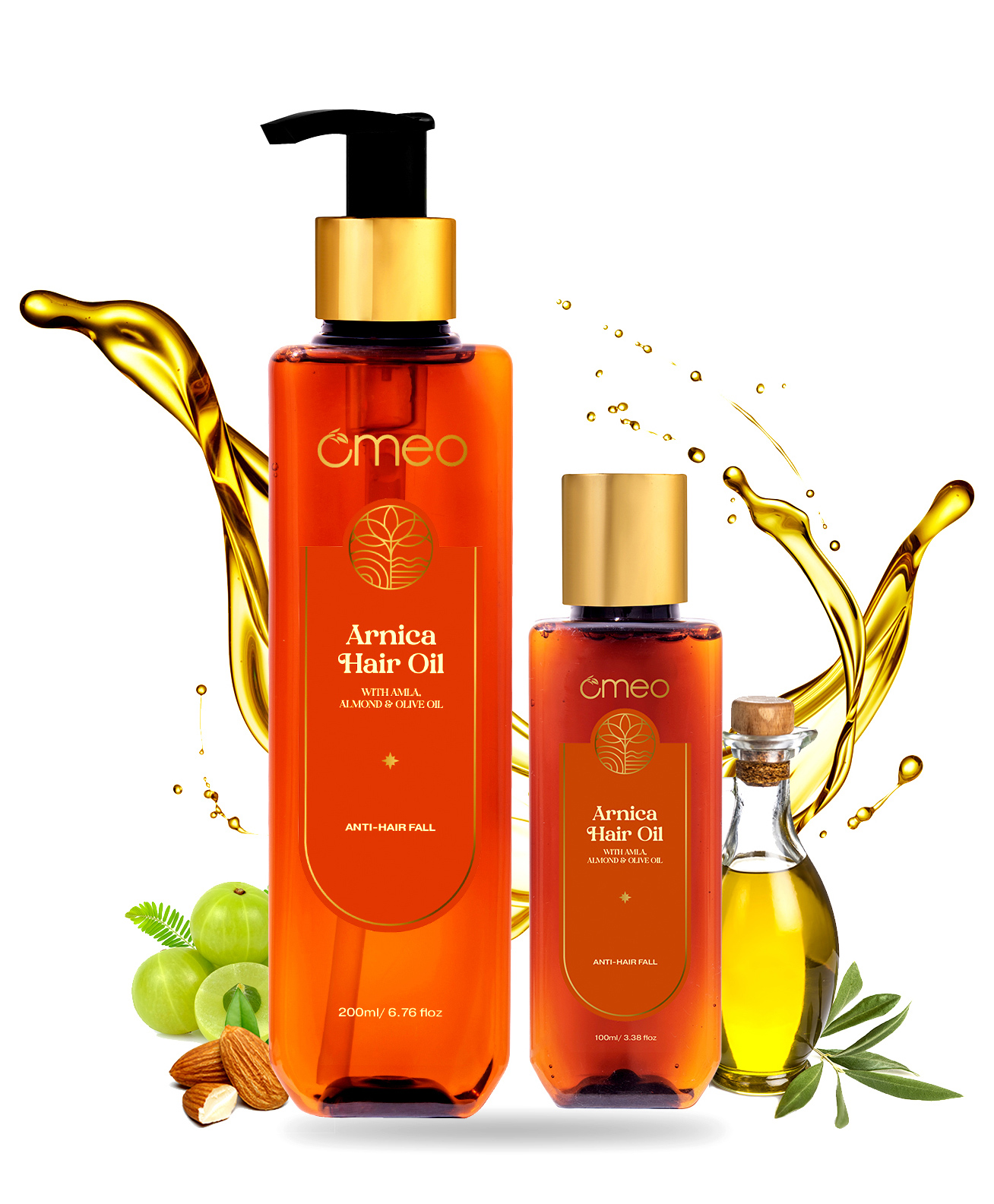 Omeo Arnica Hair Oil Combo Pack of 2 - 200 ml And 100 ml Online in India,  Buy at Best Price from  - 11784278