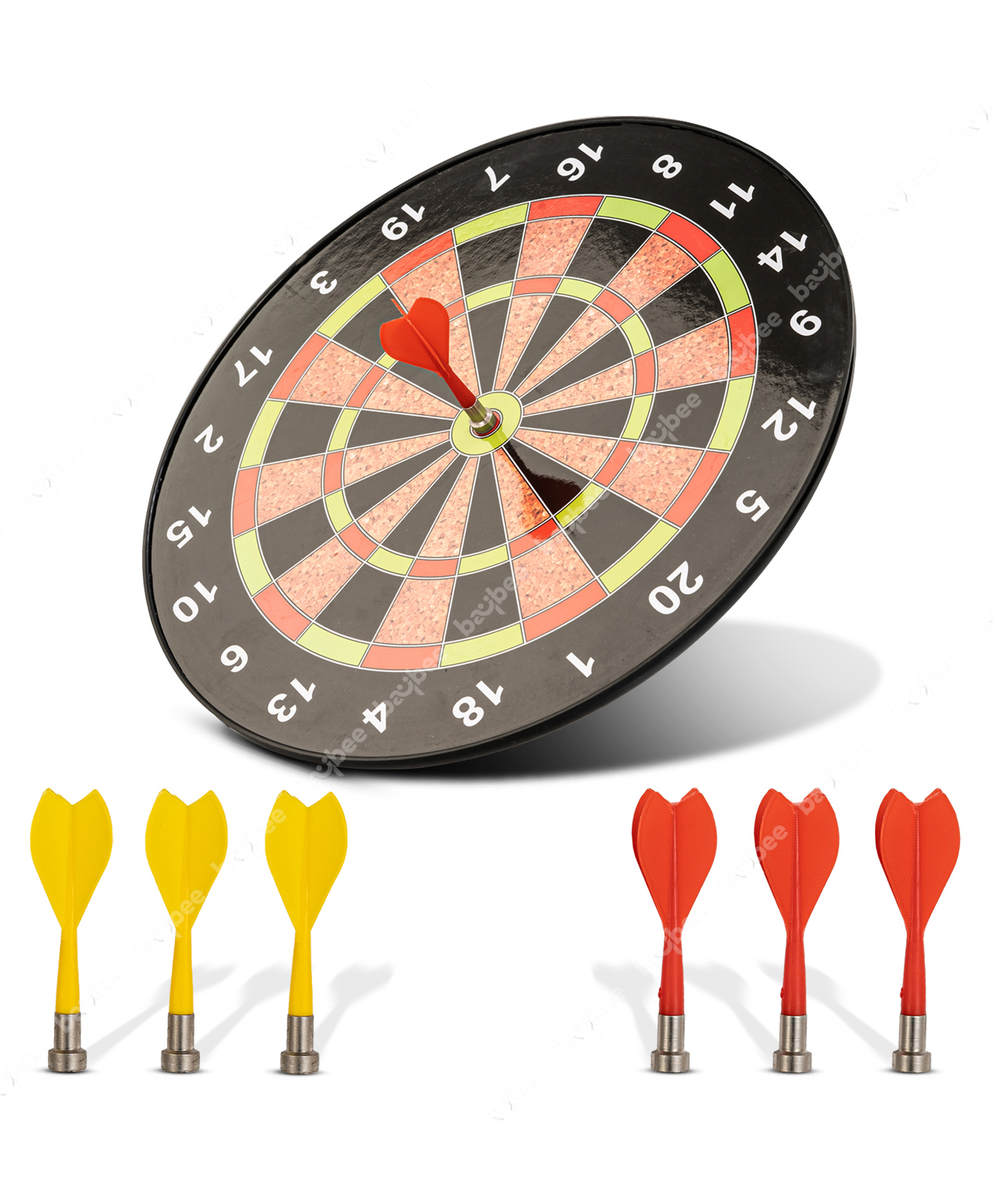 Baybee Indoor & Outdoor Magnetic Dartboard Kit with 6 Darts - Multicolour-image-31