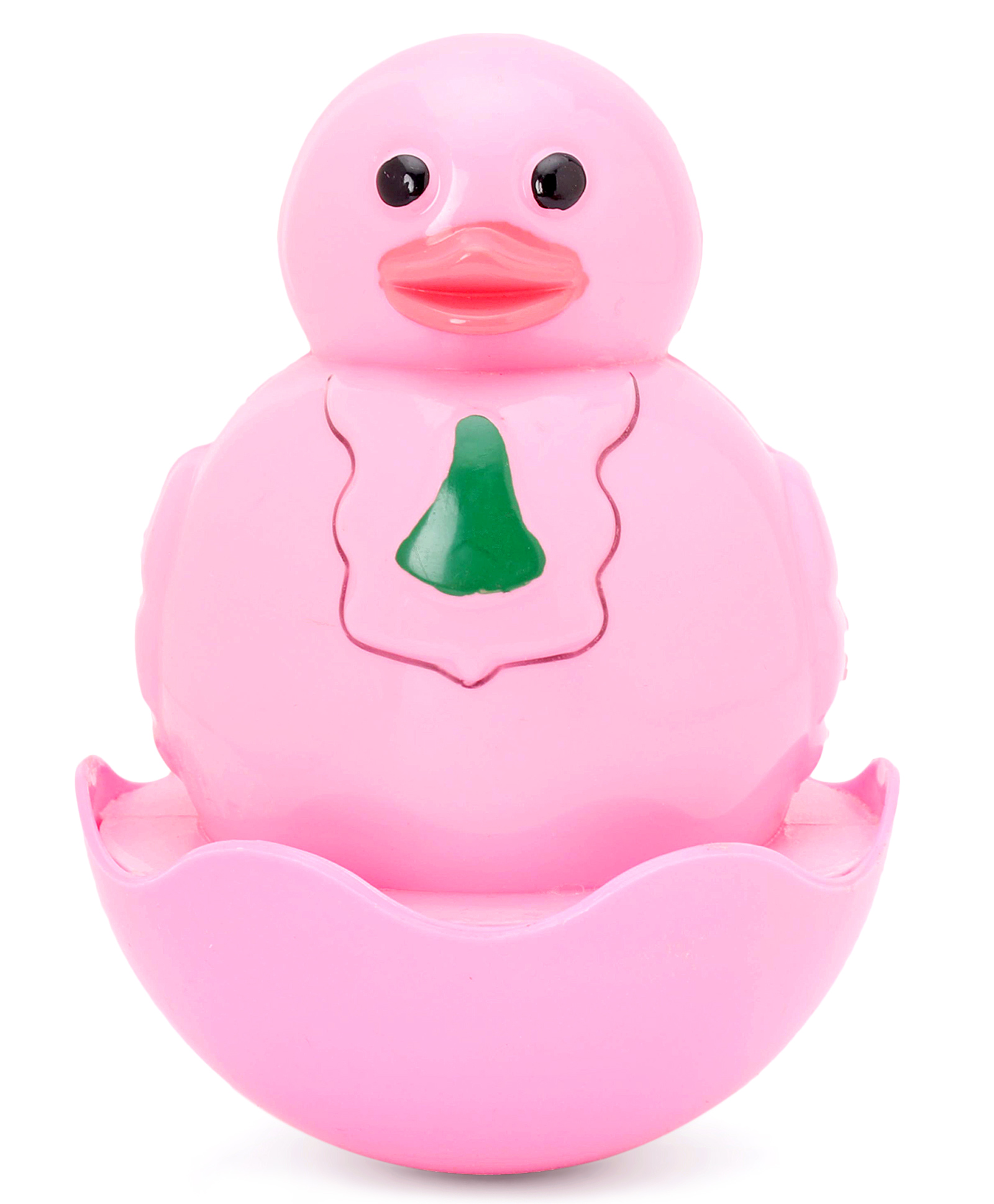 Ratnas Duck Shaped Roly Poly Toy (Colour and Print May Vary)-picture-2
