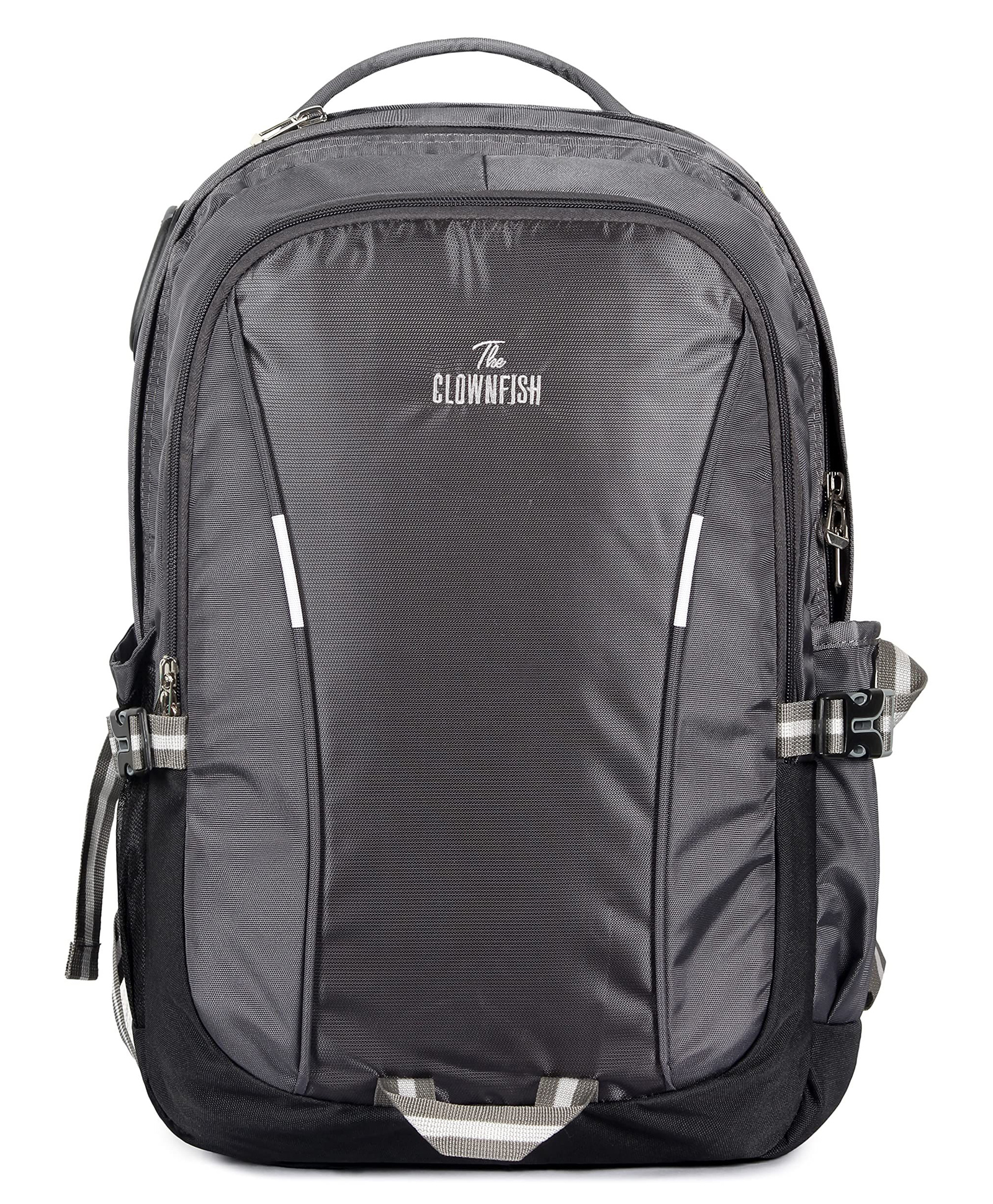 The Clownfish Evander Polyester 19 Litres Unisex Travel Laptop Backpack for 15.6 inch Laptops (Grey)-picture-9