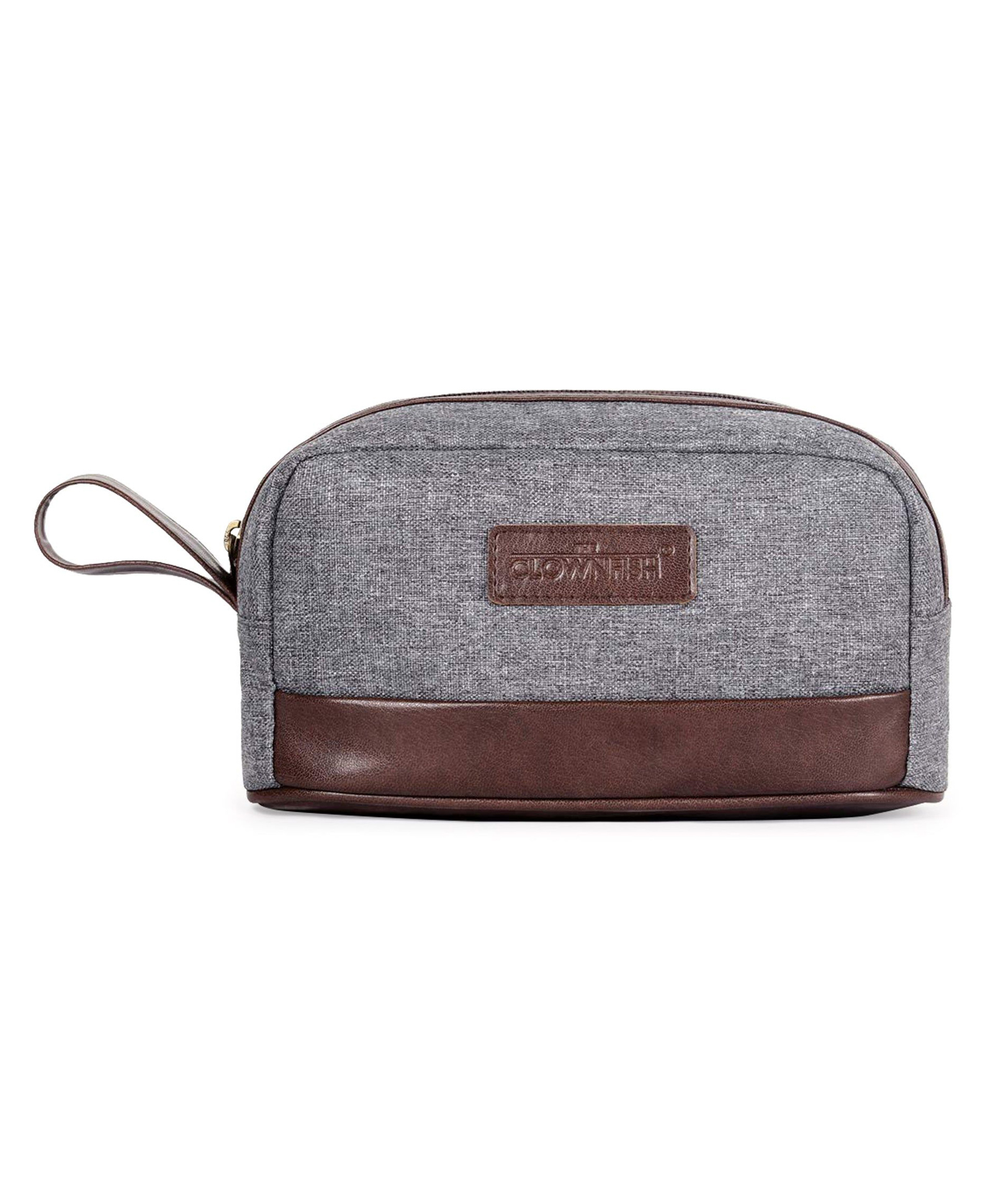 The Clownfish Travel Pouch Toiletry Bag Shaving Kit Bag for Men Toiletry Bag for Women Toiletry Bag for Men Travel Kit for Men Travel Pouch for Men Travel Kit Jolly Series (Grey)-image-3
