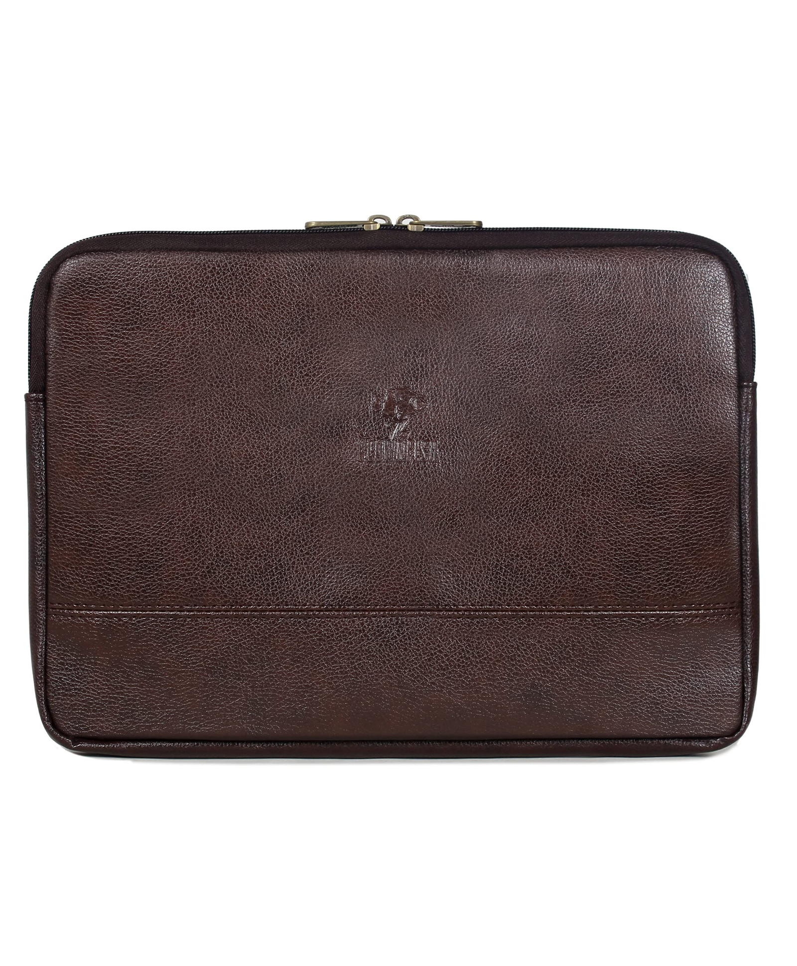 The Clownfish Pascal Faux Leather Unisex 15.6 inch Tablet Case Laptop Sleeve (Dark Brown)-image-22