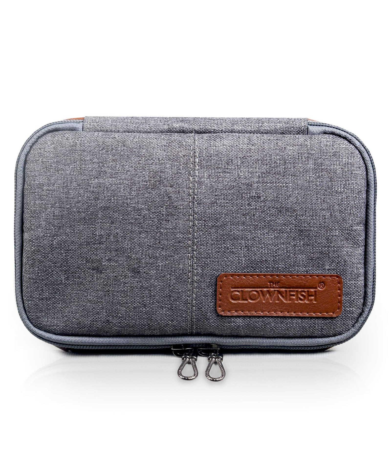 The Clownfish Travel Pouch Toiletry Bag Shaving Kit Bag for Men Toiletry Bag for Women Toiletry Bag for Men Travel Kit for Men Travel Pouch for Men Travel Kit (Grey)-picture-9