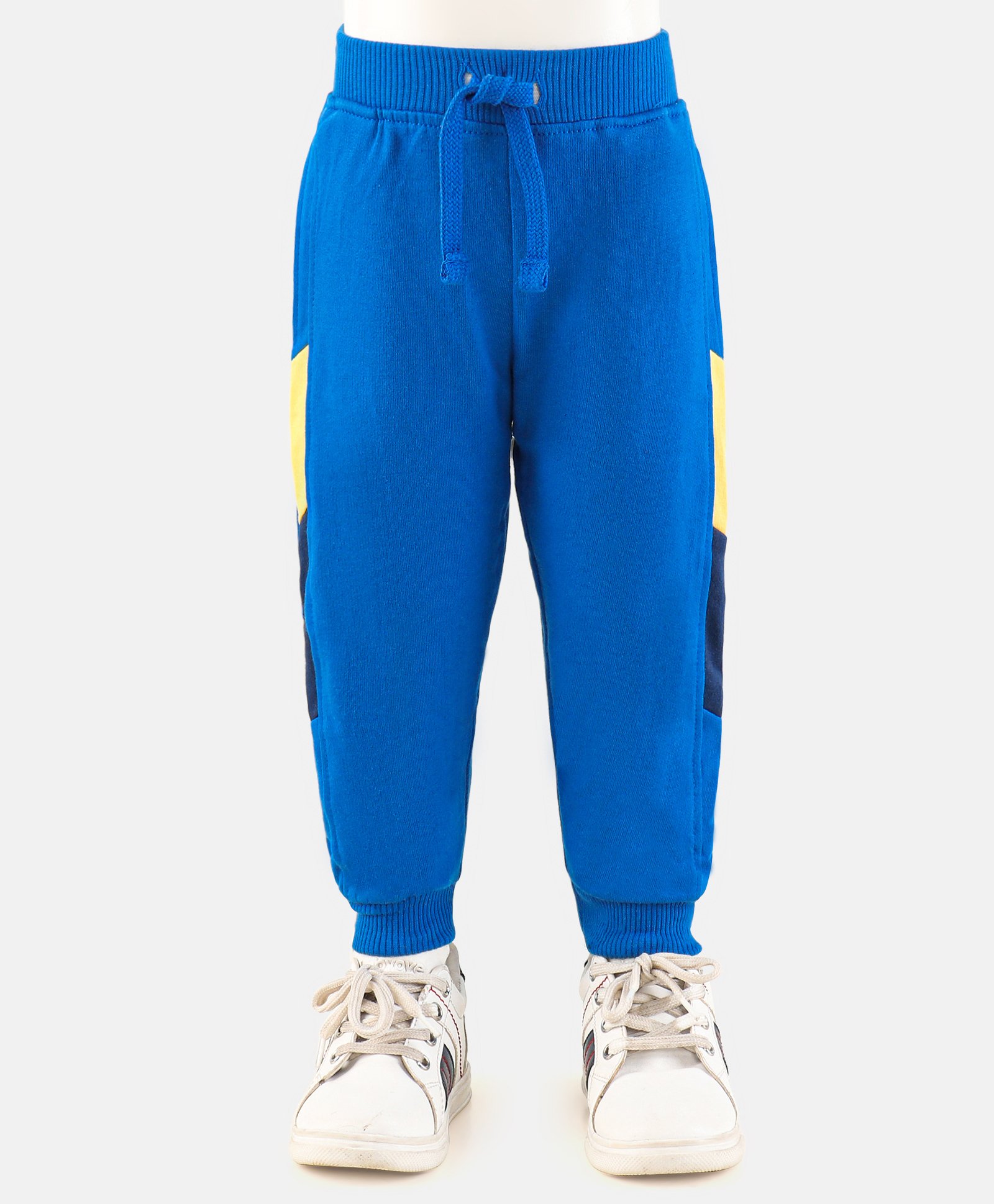 Babyhug Cotton Full Length Solid Colour Lounge Pant - Blue-image-29