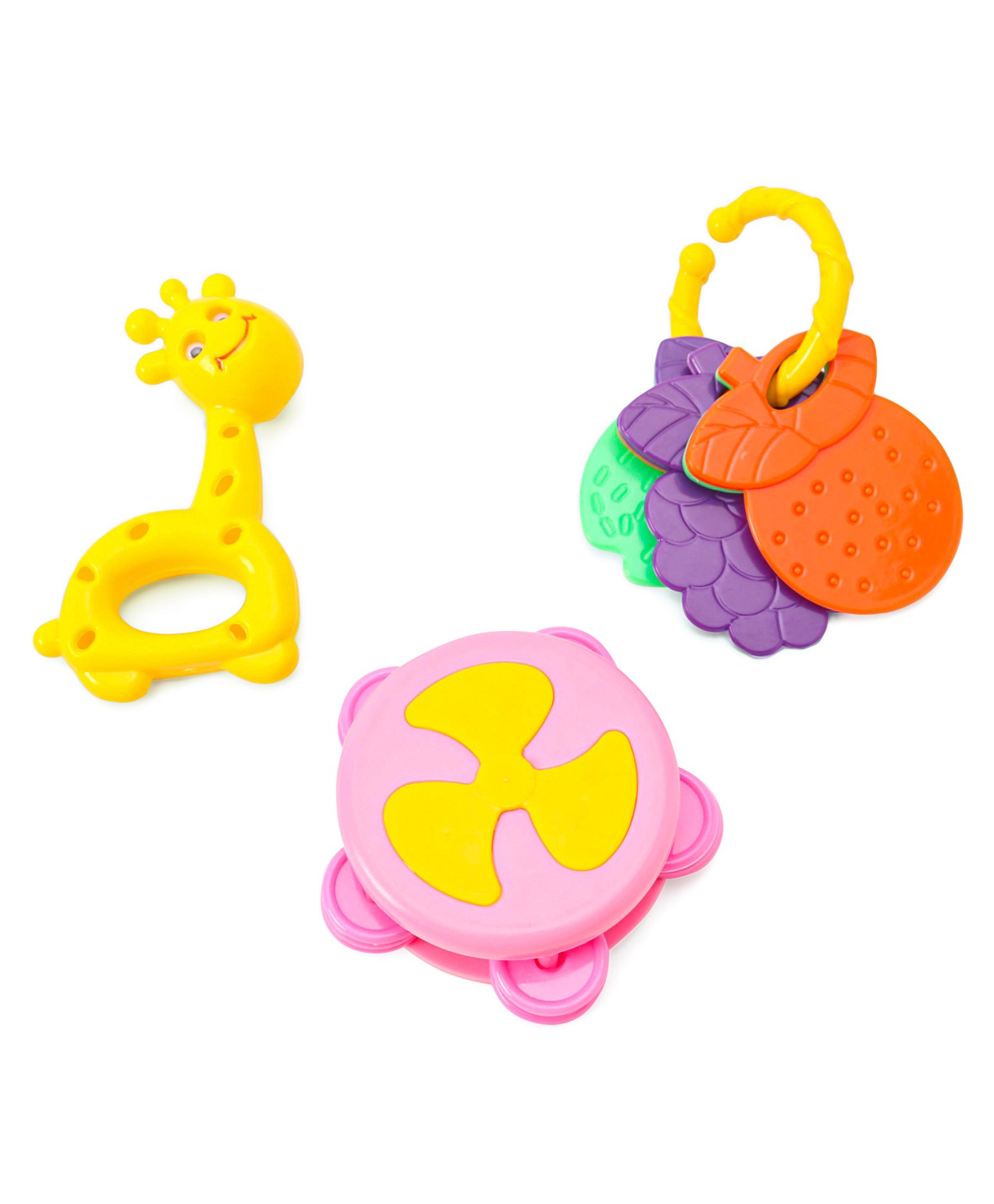 Ratnas Baby Rattles Pack of 3 (Colour And Style May Vary)-picture-18