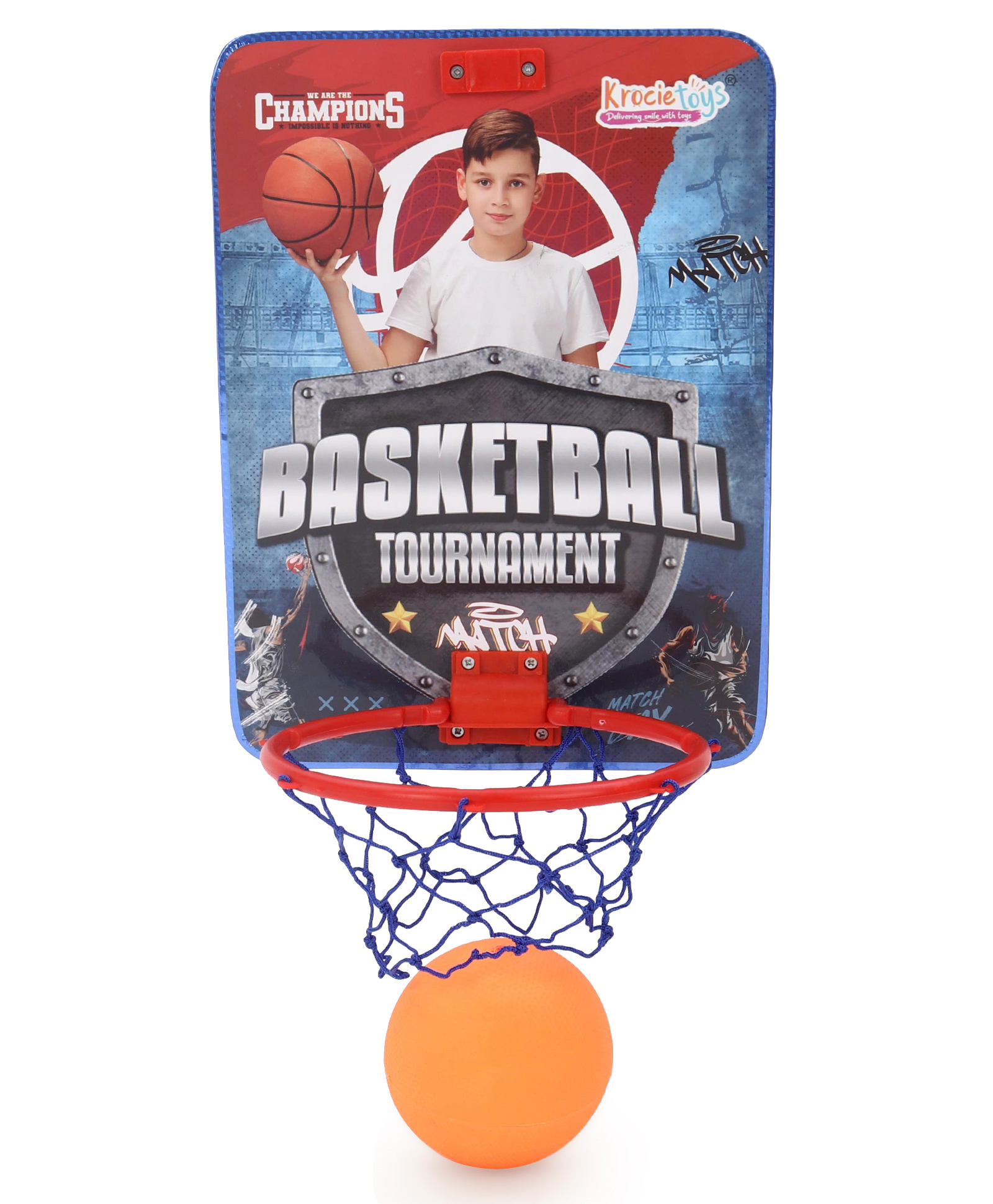 Krocie Toys Generic Basket Ball Set PVC (Color May Vary)-picture-13