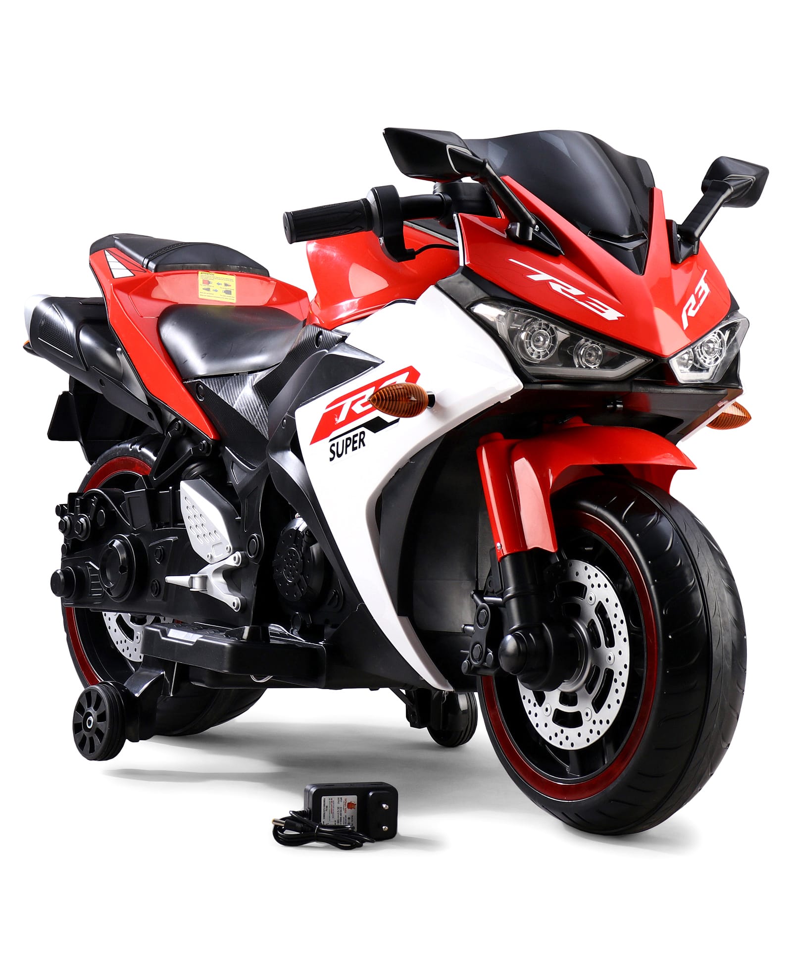 Battery Operated Ride On Bike With Music And Lights - Red-image-48