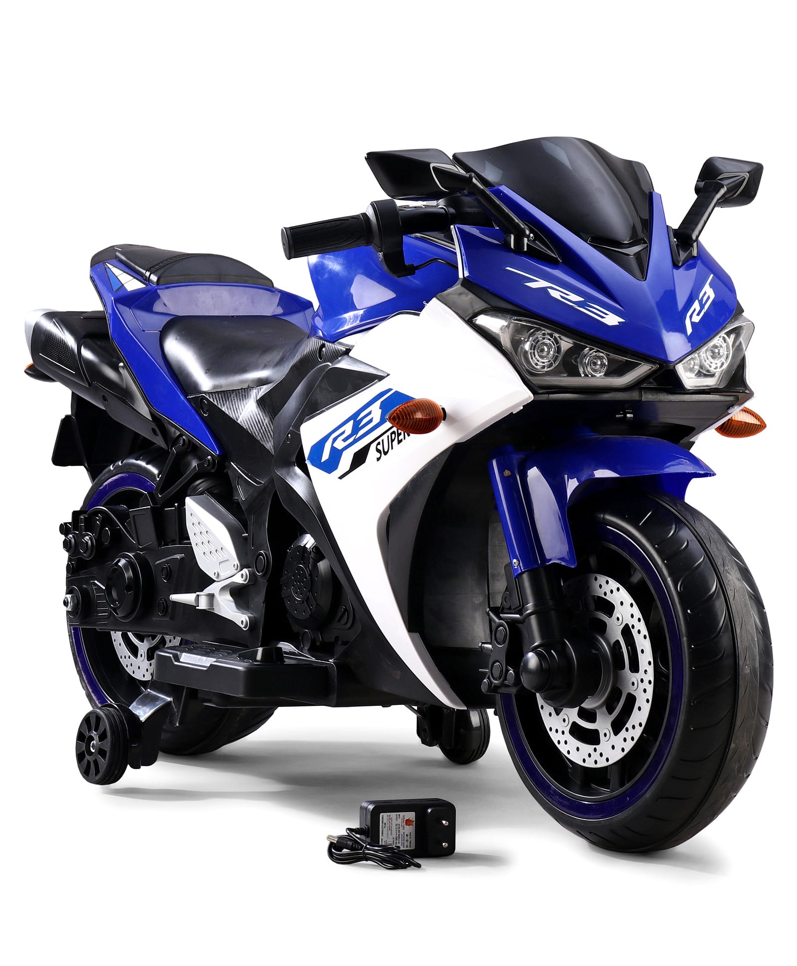 Battery Operated Ride On Bike With Music And Lights - Blue-image-29