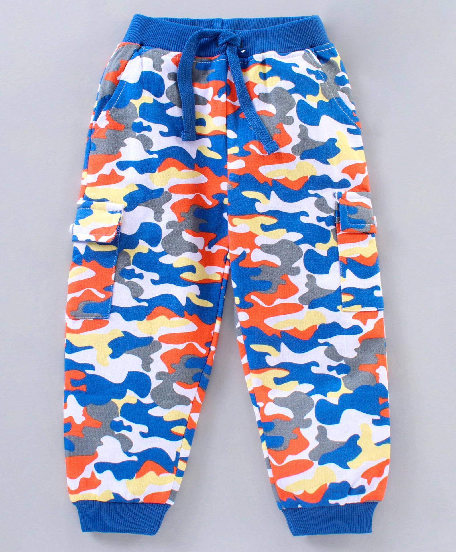 Babyhug Full Length Lounge Pant Camo Print - Blue-image-23