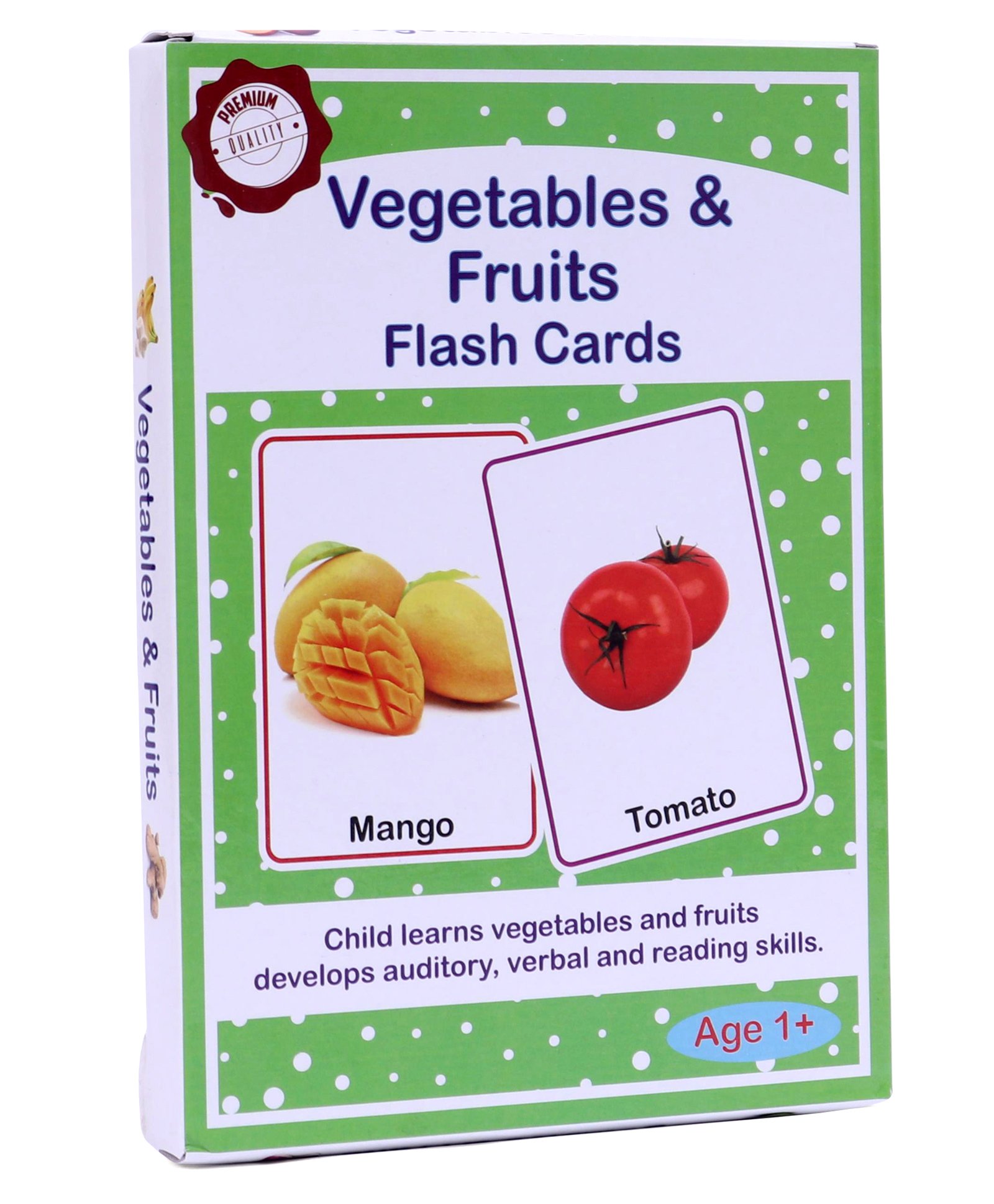 Meraki Babies Vegetables & Fruits Flash Cards - 30 Cards-picture-27