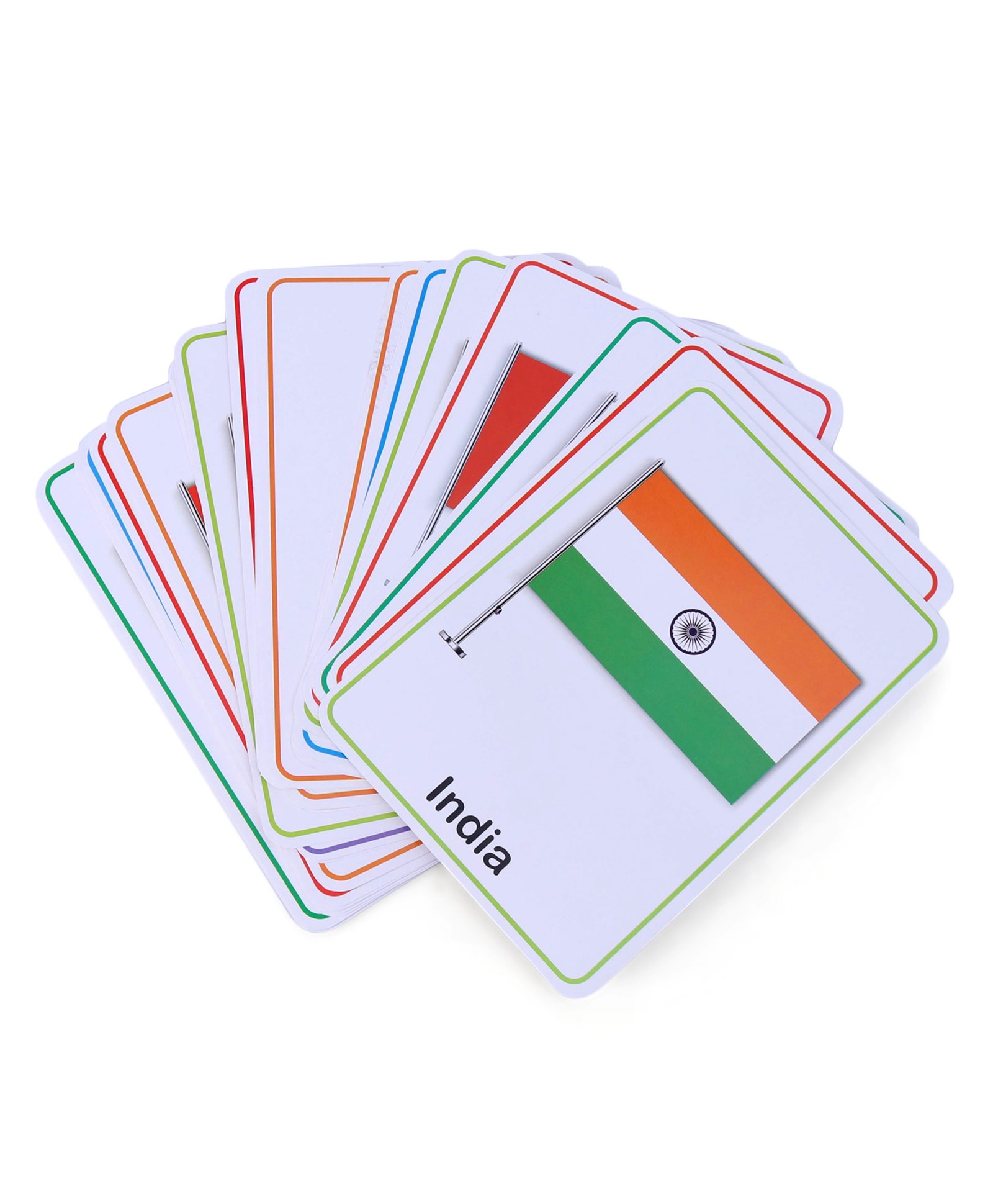 Meraki Babies Country Flags Flash Cards for Kids - 32 cards-picture-10