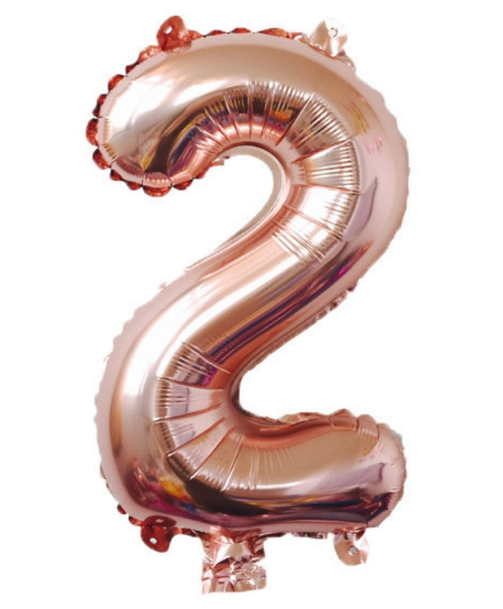 Party Anthem  Number 2 Foil Balloon Rose Gold - Height 40.6 cm-image-29