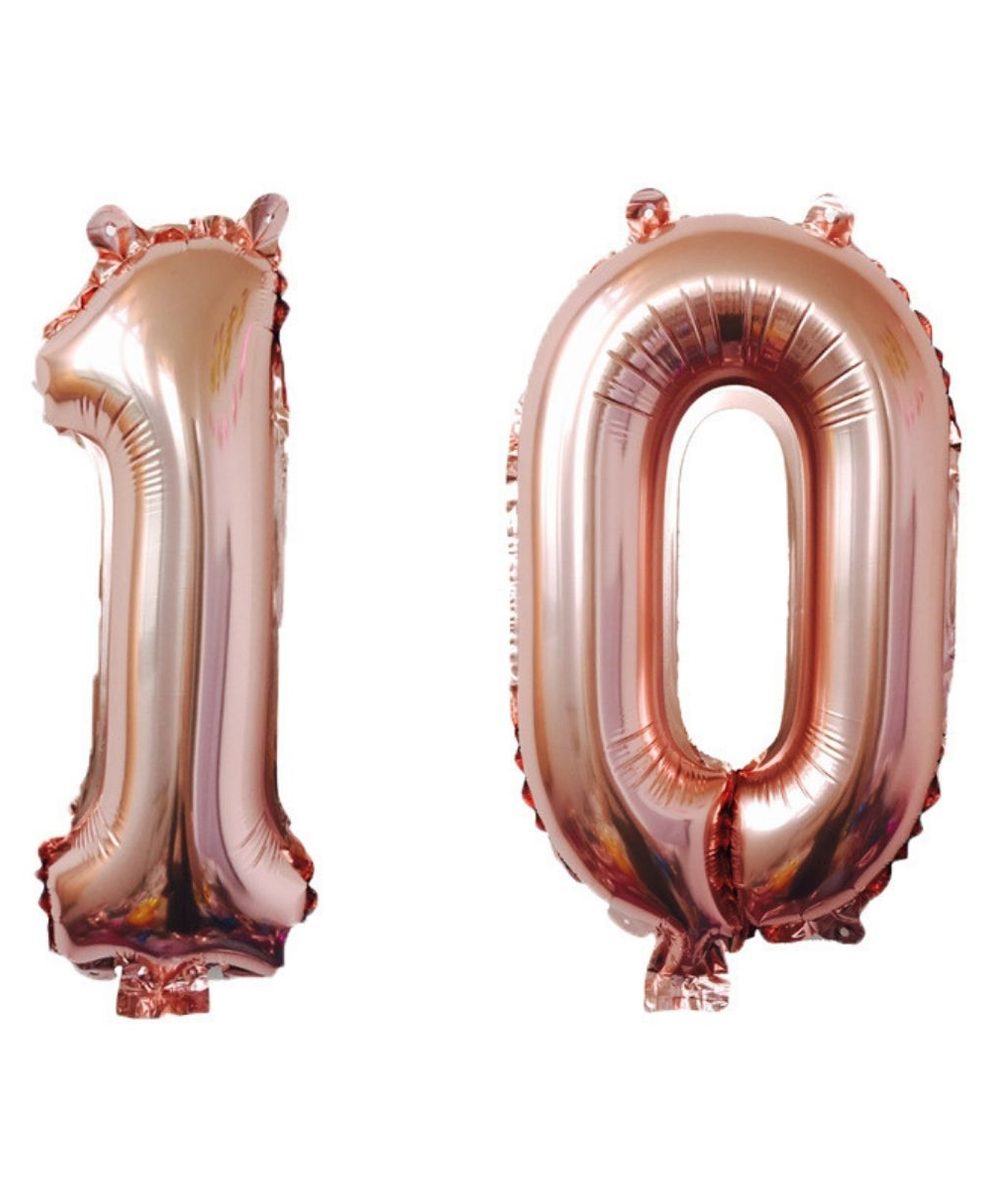 Party Anthem  Number 10 Foil Balloon Rose Gold - Height 40.6 cm Each-image-41