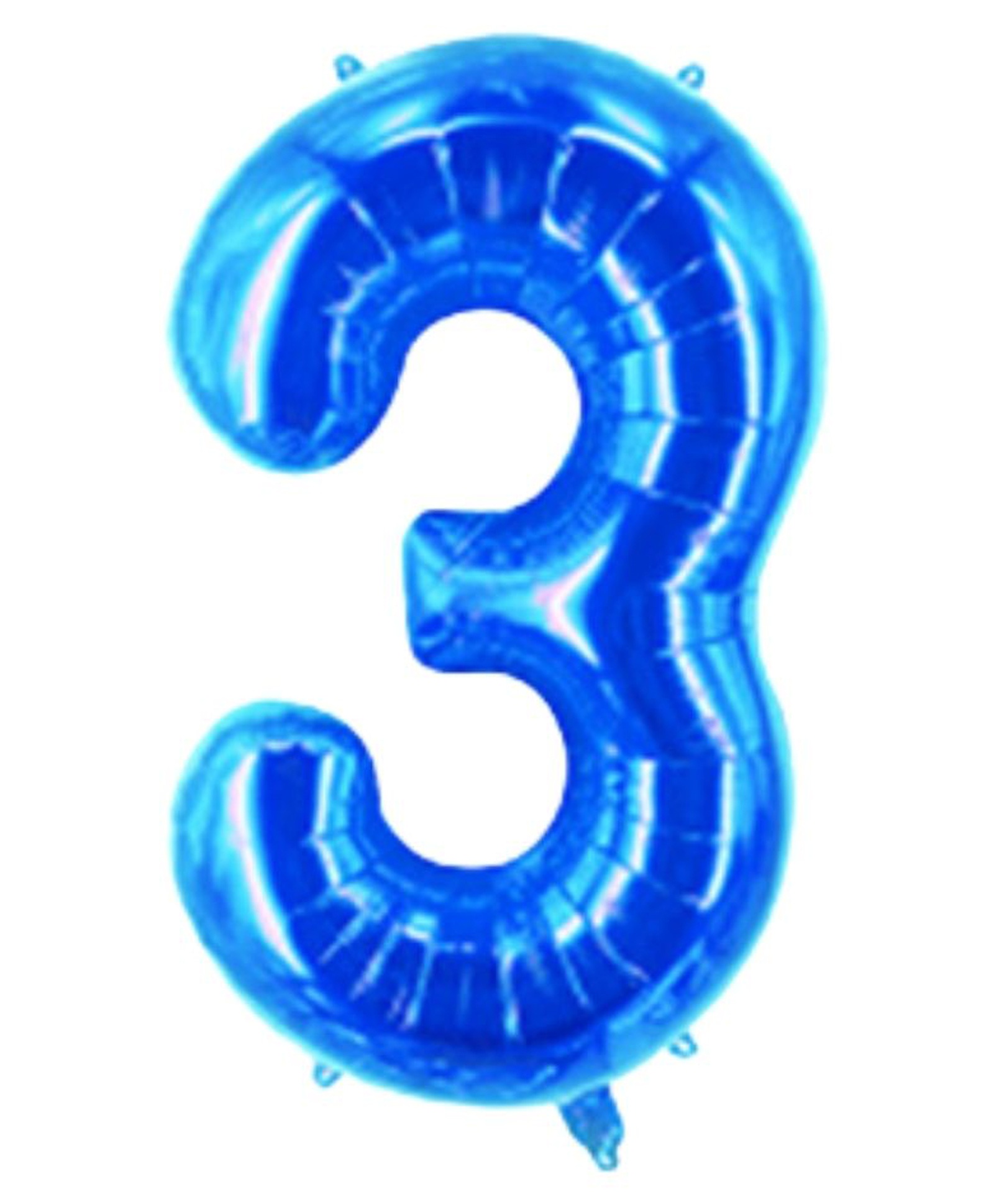 Party Anthem Number 3 Foil Balloon -  Blue-image-11