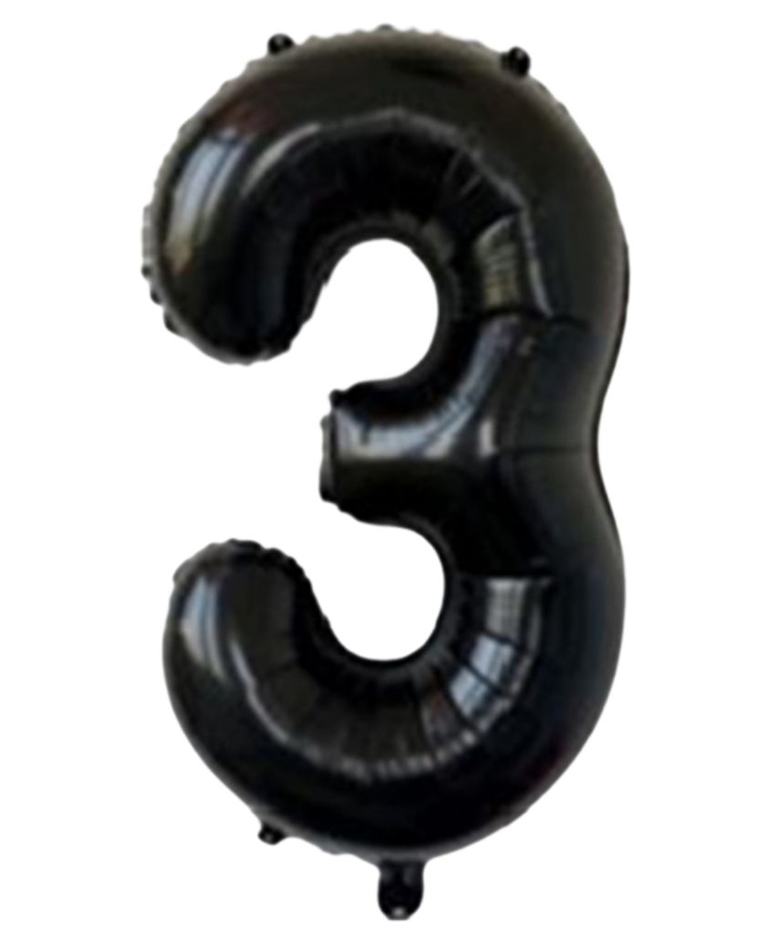 Party Anthem Number 3 Foil Balloon Black - Height 40.6 cm-image-47