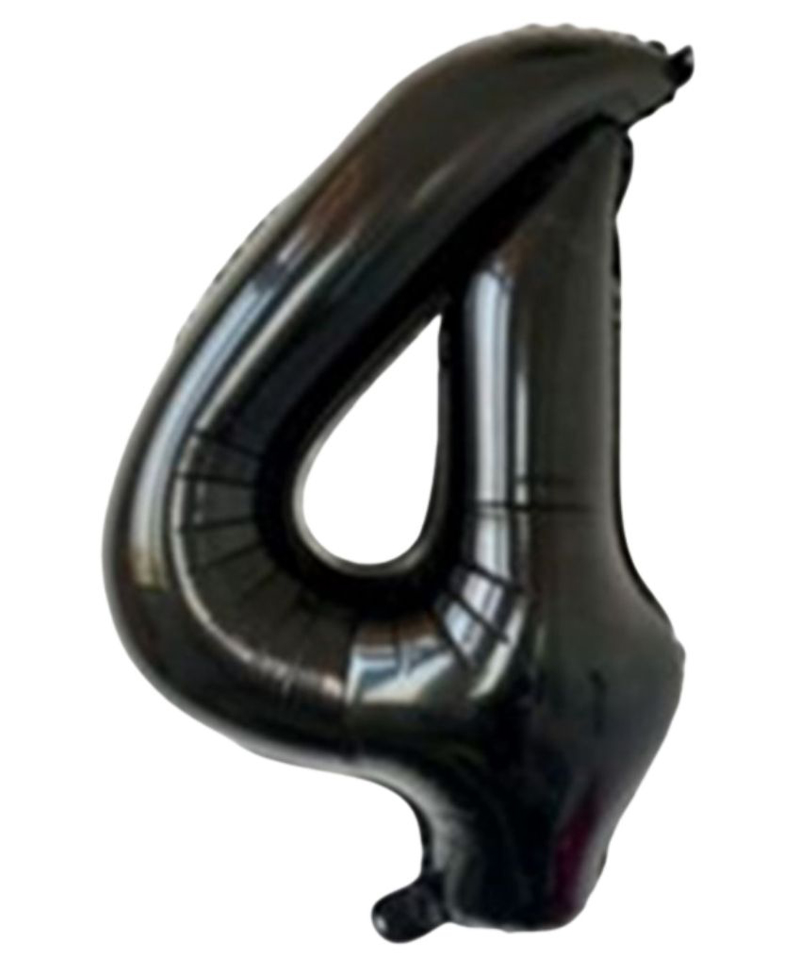 Party Anthem Number 4 Foil Balloon Black - Height 40.6 cm-image-49