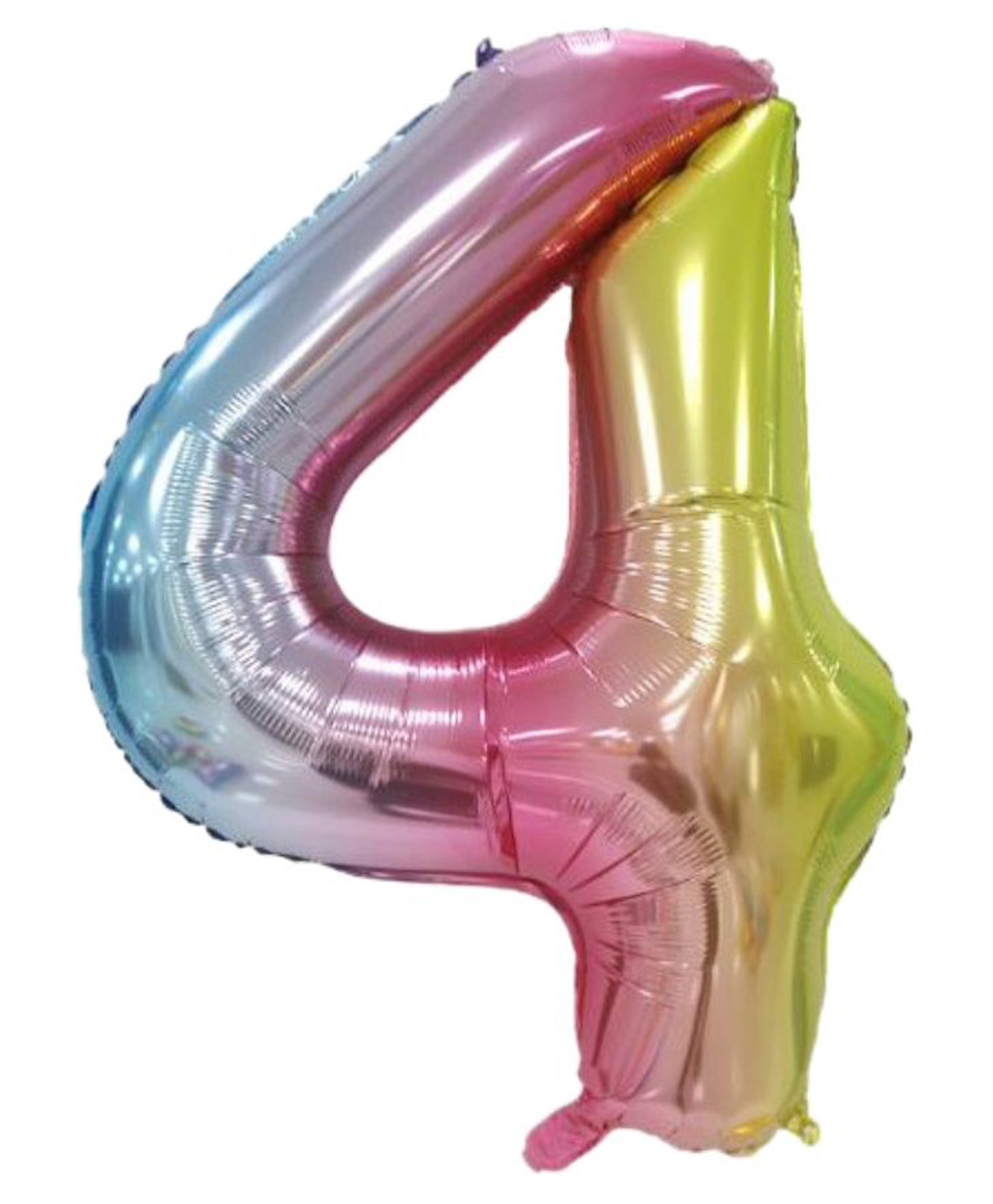Party Anthem Number 4 Foil Balloon Multicolor - Height 40.6 cm-image-39
