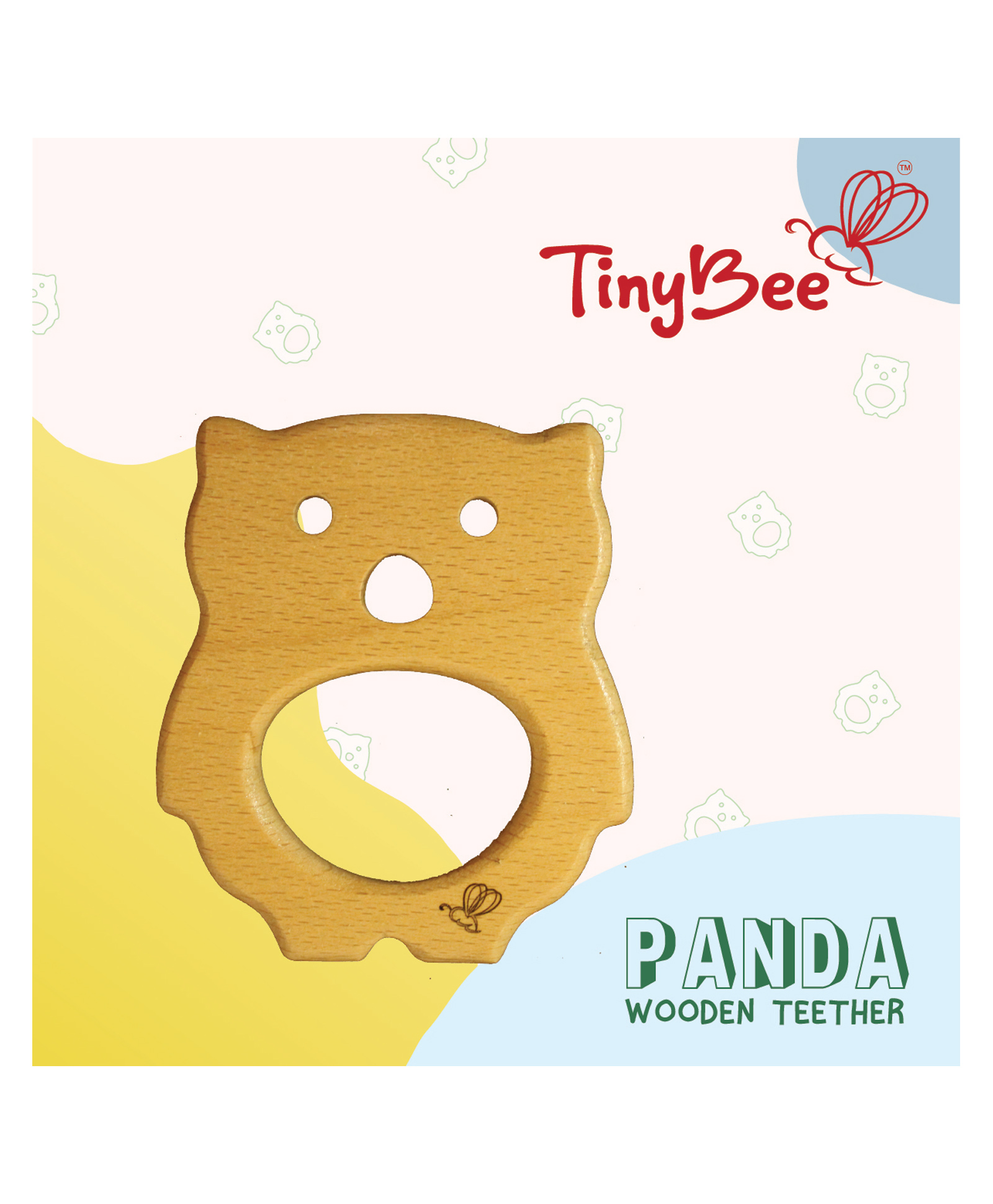 TinyBee Panda Teether - Brown-image-16