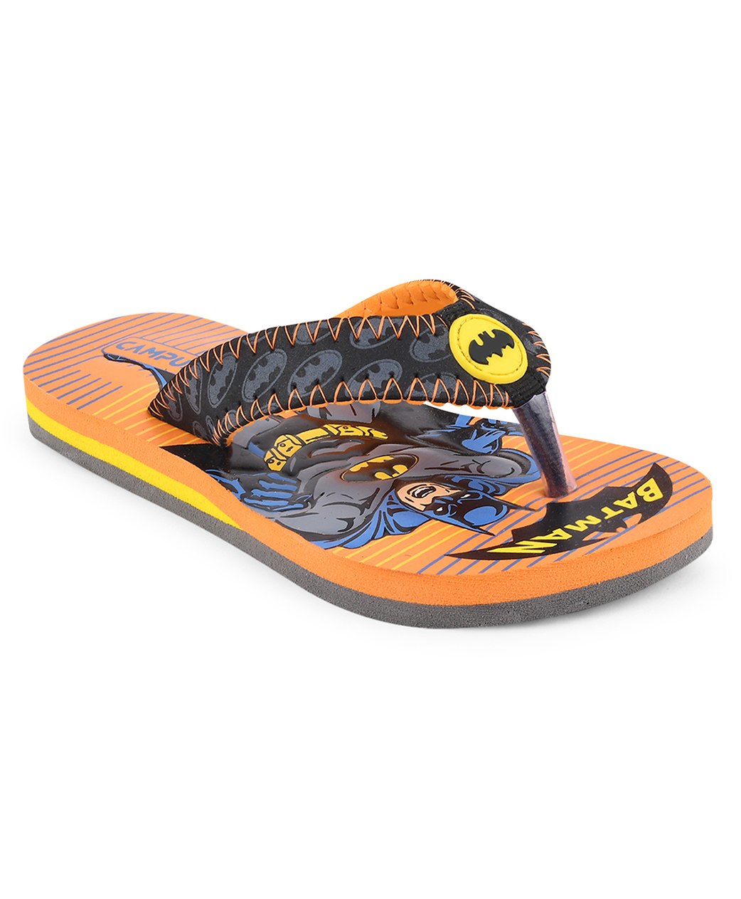 Buy Campus Gck-3004 DC Comics Justice League Featured Batman Embossed Flip  Flops - Orange for Both (2-3 Years) Online, Shop at FirstCry.com - 11832505
