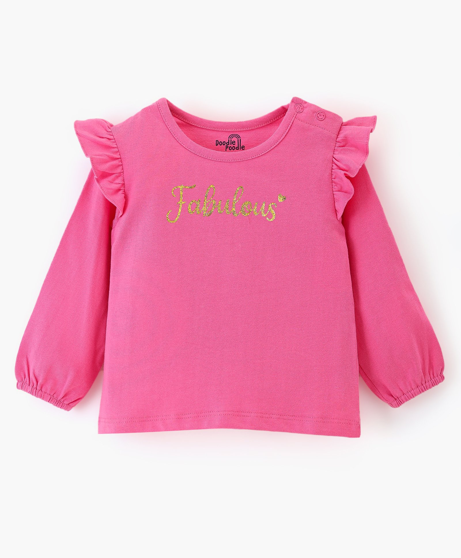 Doodle Poodle Full Sleeves Tops Text and Duck Print Pack Of 3 - Multicolor-picture-32