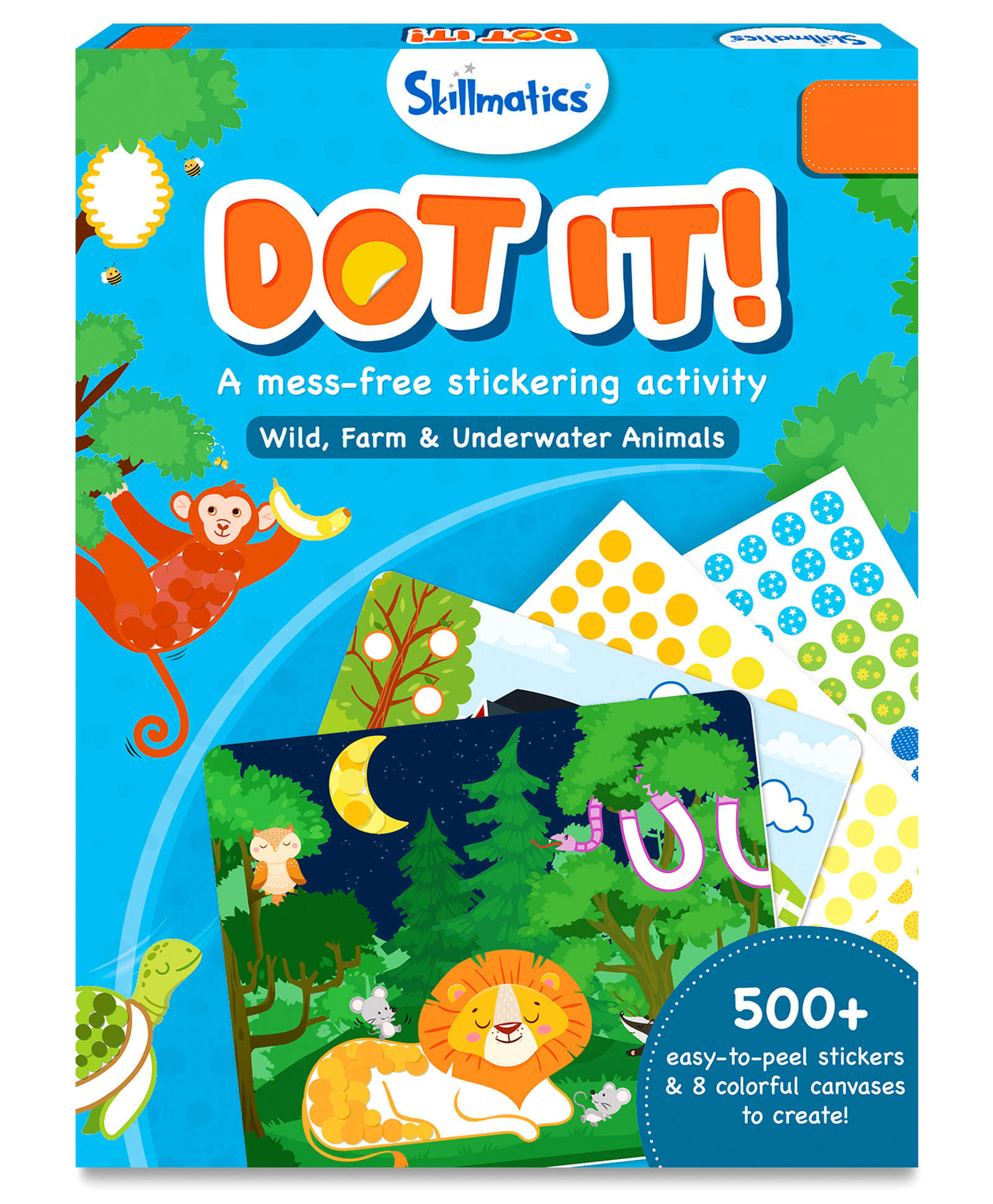 Skillmatics Art Activity Dot it - No Mess Sticker Art 8 Animal Themed Pictures Gifts for Ages 3 to 7-image-32