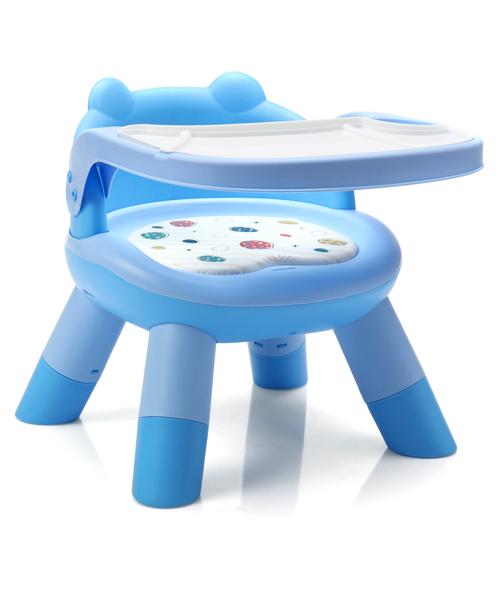 Baby Little Dining Chair With Whistle - Blue-image-3