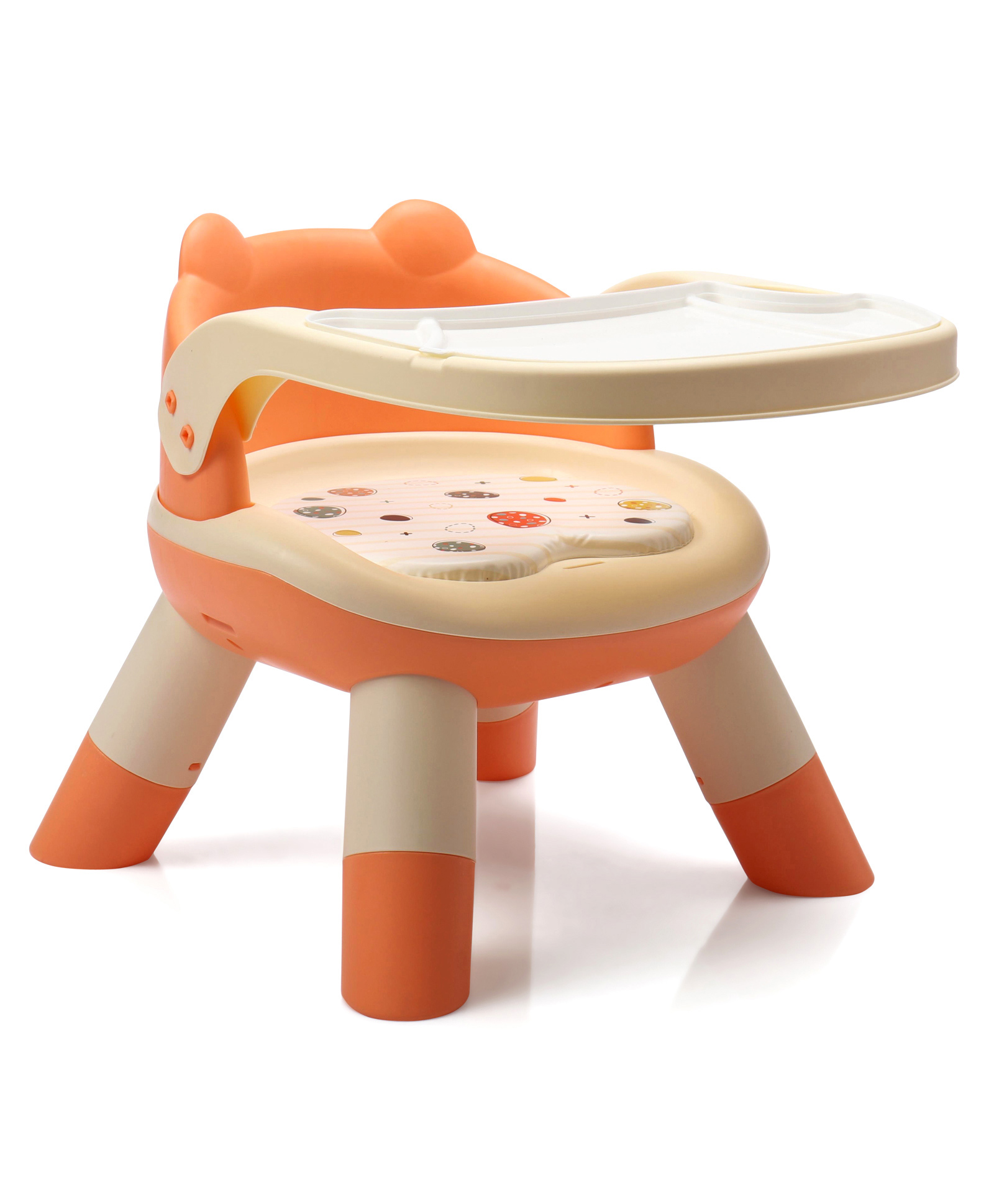 Baby Little Dining Chair With Whistle - Orange-image-2