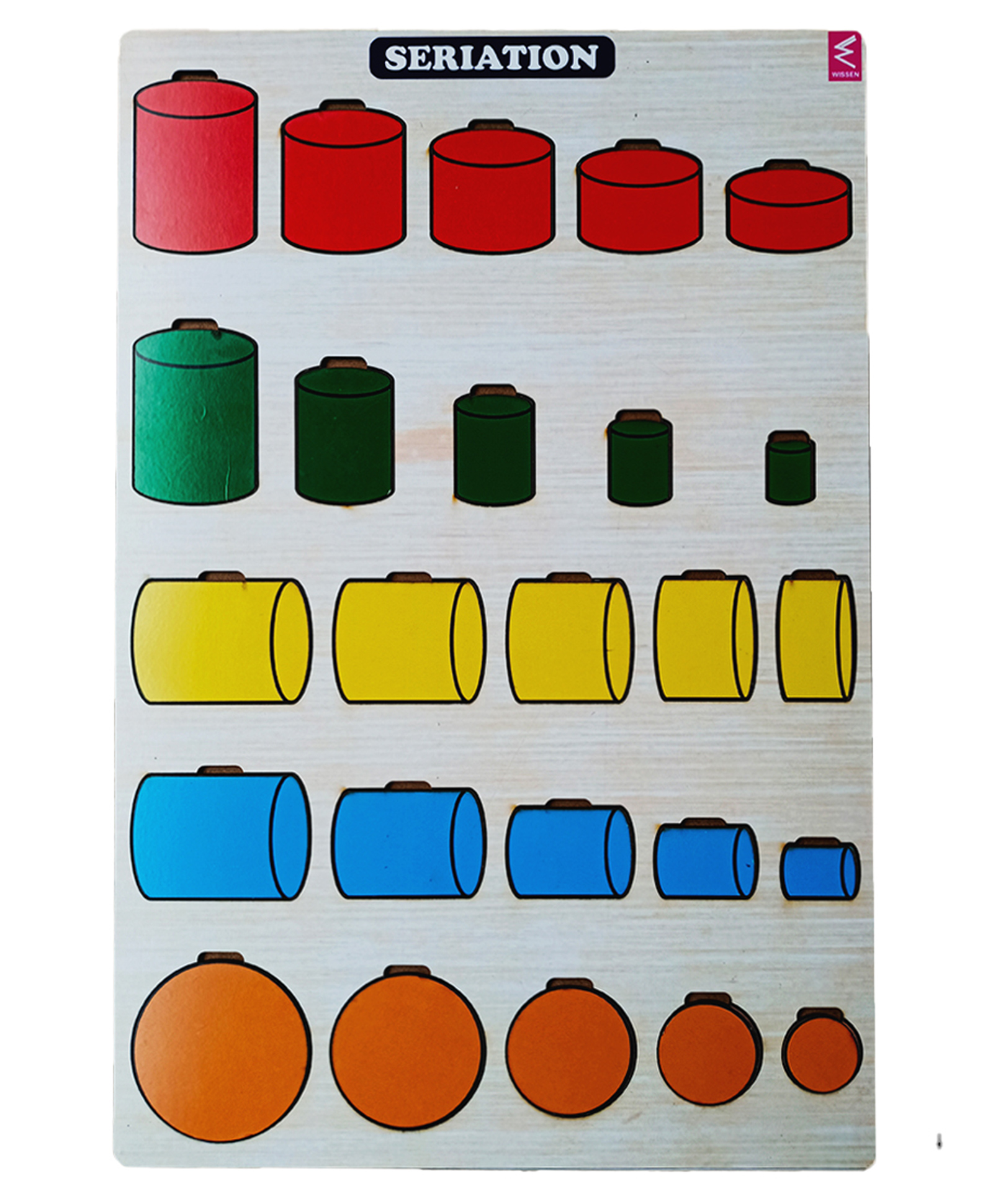 WISSEN Seriations Wooden Board Puzzle Learning Game- 20 Pieces-picture-21