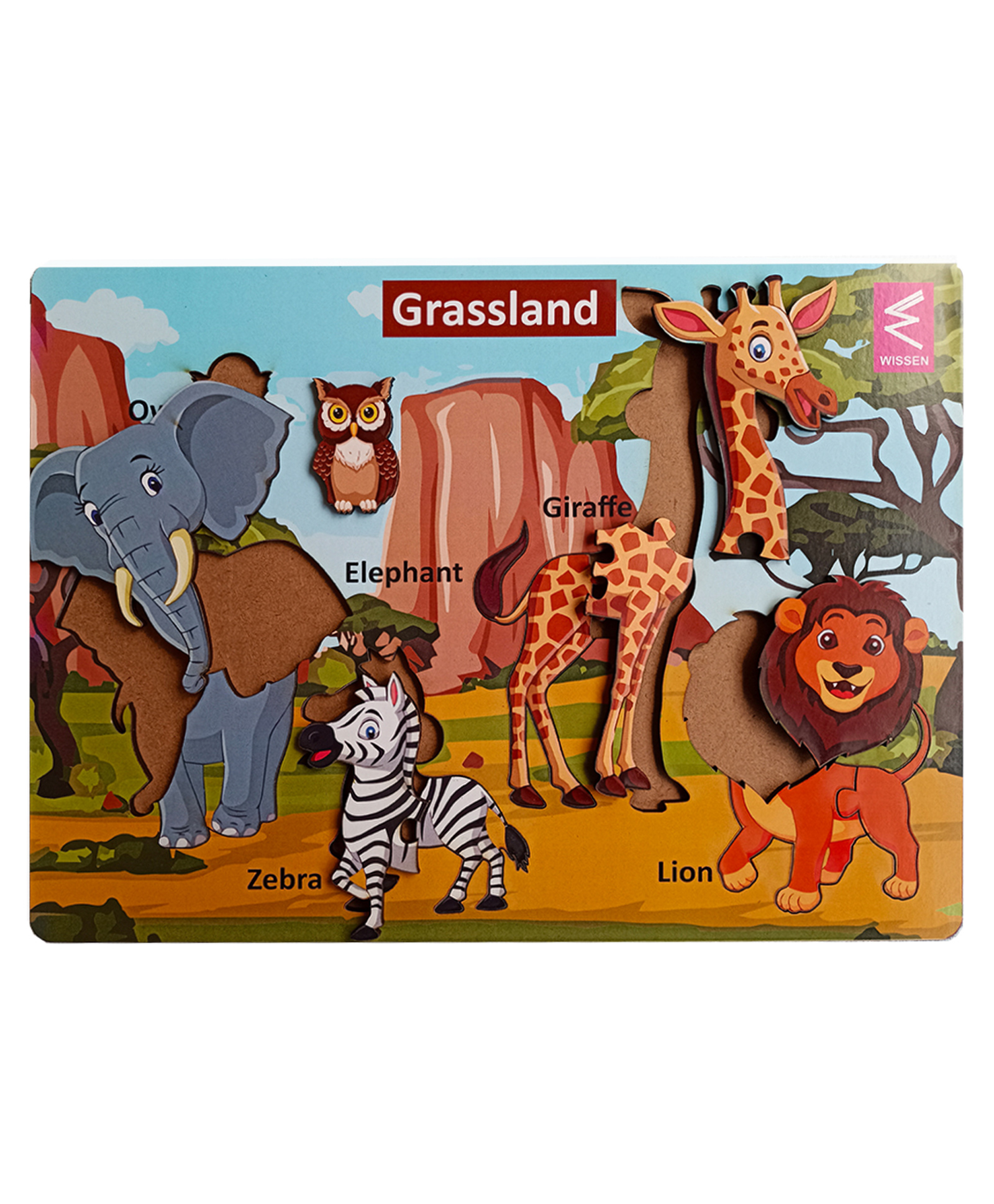WISSEN Grassland Habitat Puzzle Game (color may vary)-picture-9