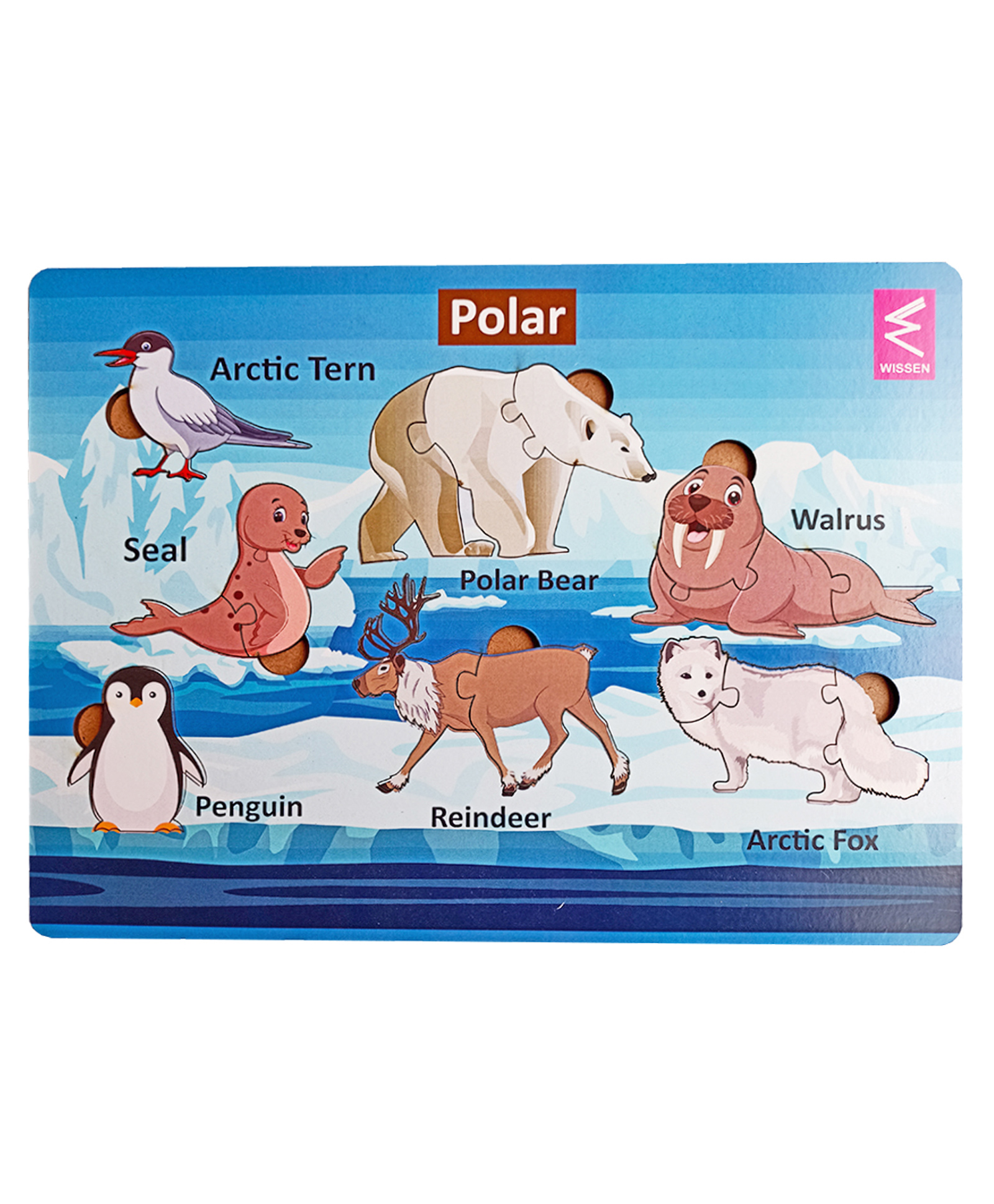 WISSEN Polar Animal Learning Puzzle Game for kids - 12 Pieces-picture-13