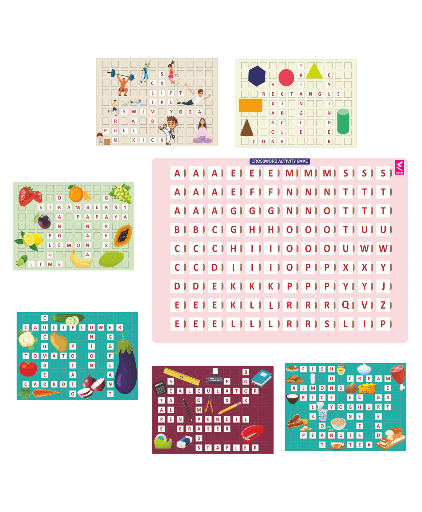 Wissen Crossword Activity Board Game (color may vary)-picture-19