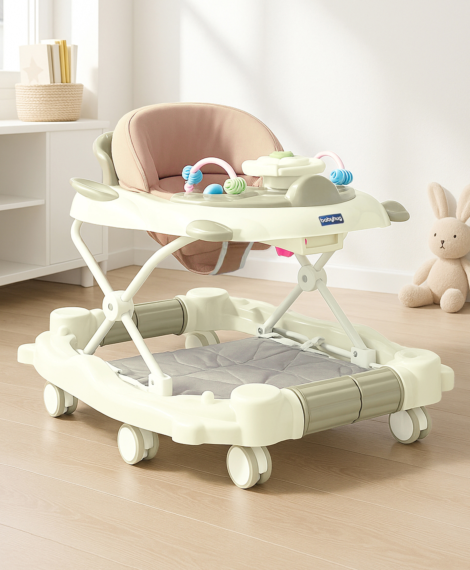 Babyhug Champ 2 in 1 Multifunctional Walker With Rocker Function - Grey-picture-34