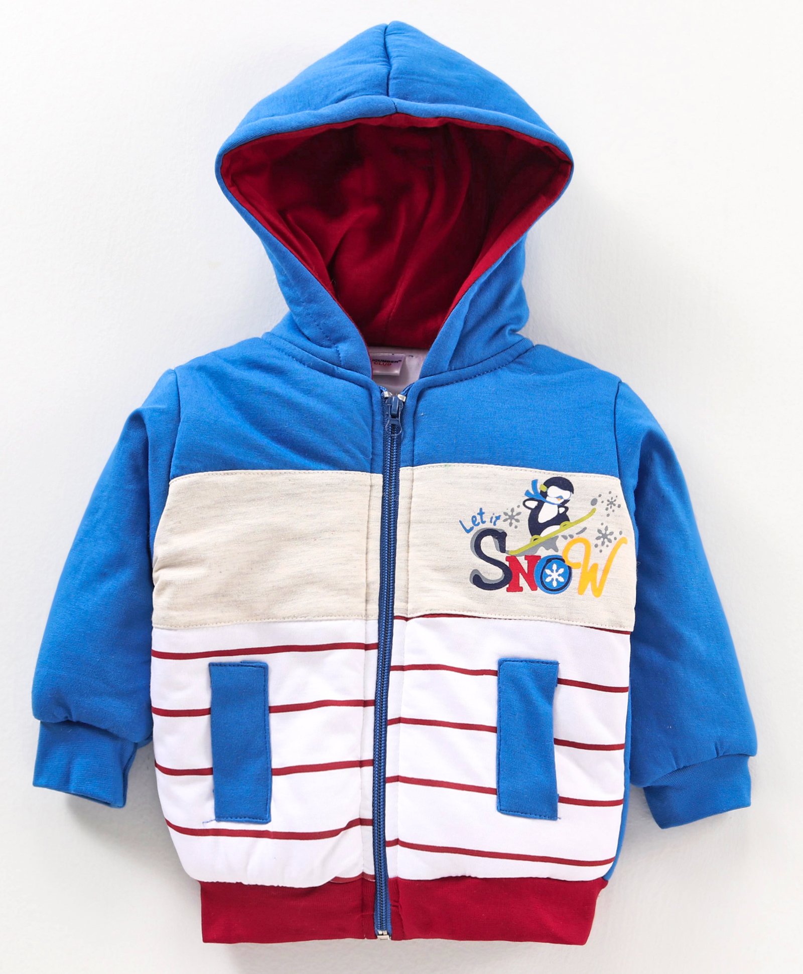 Cucumber Full Sleeves Hooded Sweatshirt Multiprint - Royal Blue-image-34